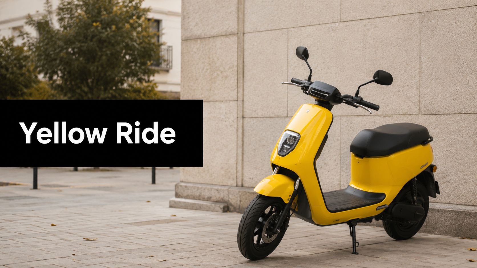 Electric Scooter Yellow: Yellow Electric Scooters