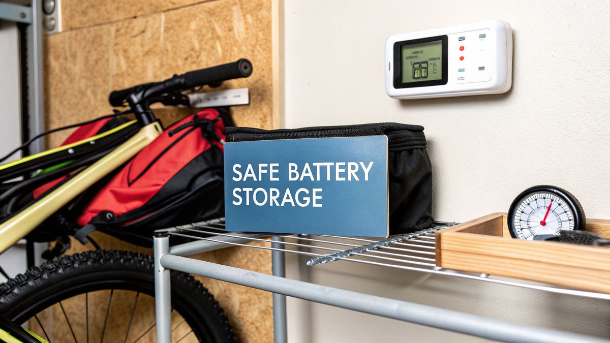 how to store lithium batteries safely: Tips for US & Australian e-bike and e-scooter owners