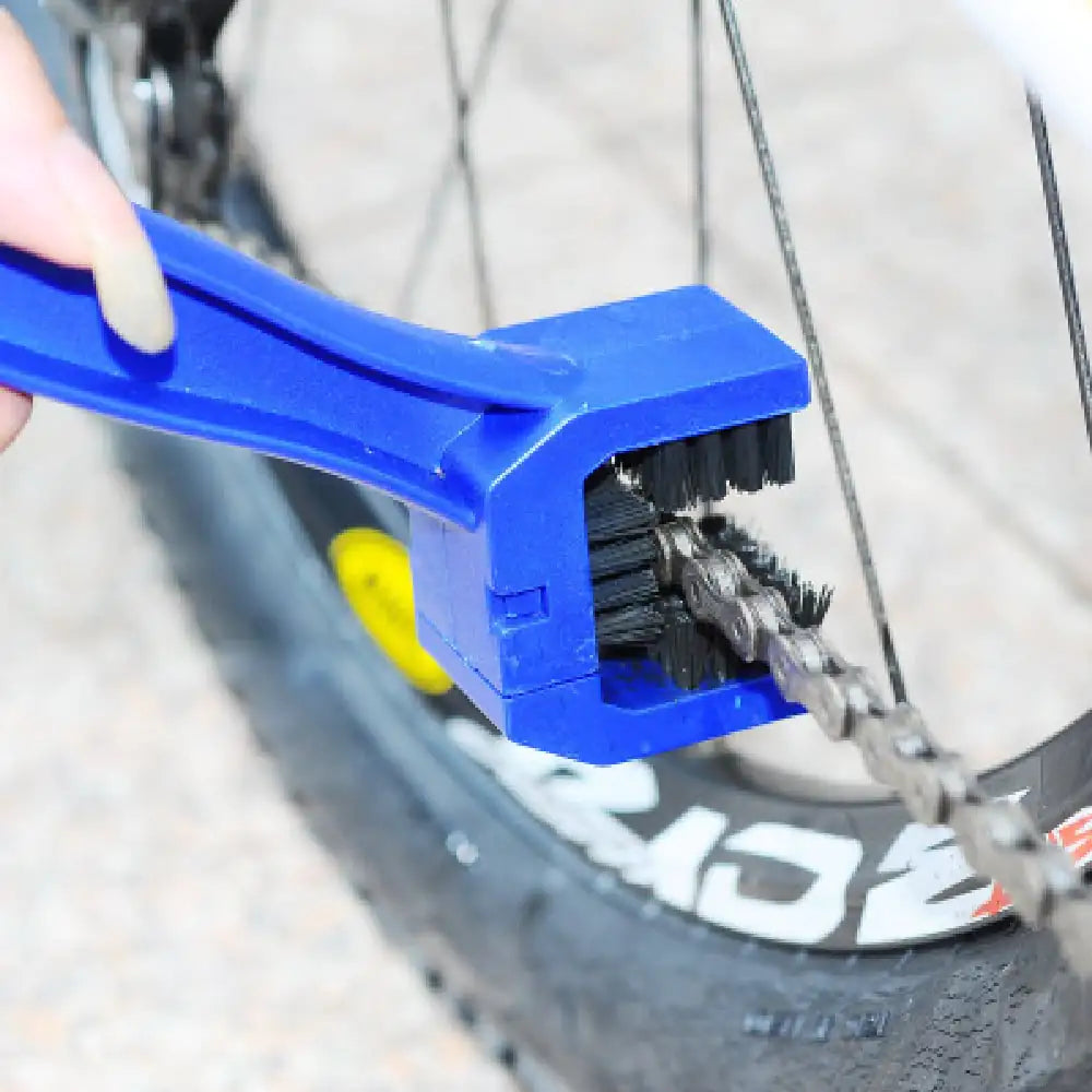 Large Bristle Bicycle Cleaning Tool Set with Chain Cleaner
