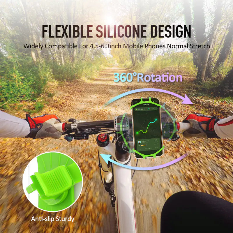 RYRA Universal Bicycle Phone Holder Silicone Mount