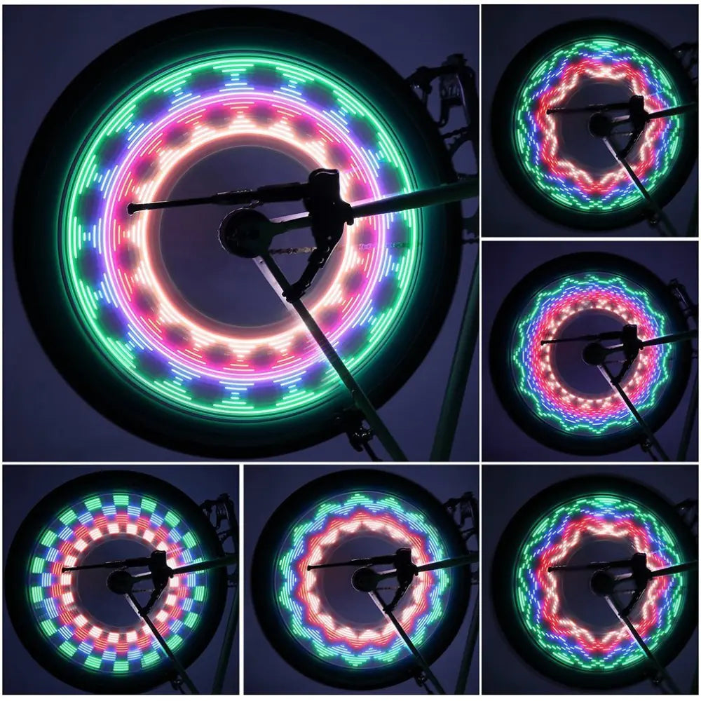 Bicycle Light with Spinning Wheel Effect