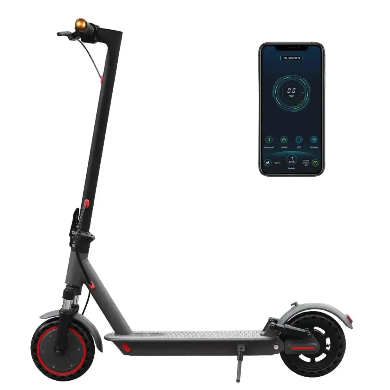 AOVOPRO AP07 Electric Scooter Foldable with App and Dual Suspension up to 31 Km/h