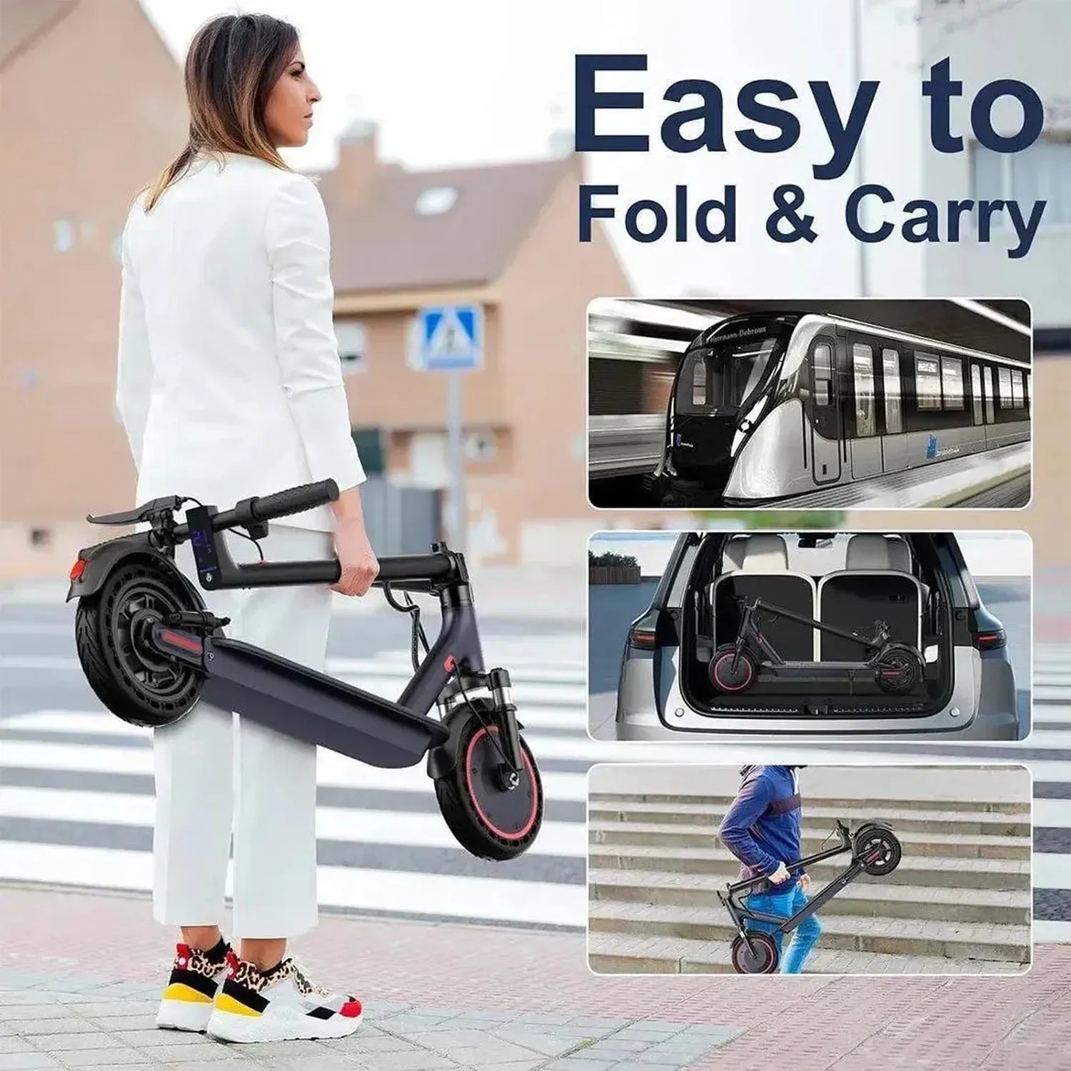 LADPED LP10 Electric Scooter Foldable with App and Suspension up to 35 Km/h