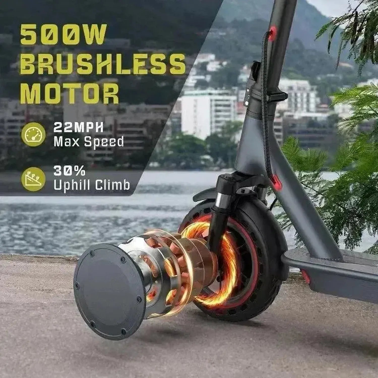 LADPED LP10 Electric Scooter Foldable with App and Suspension up to 35 Km/h