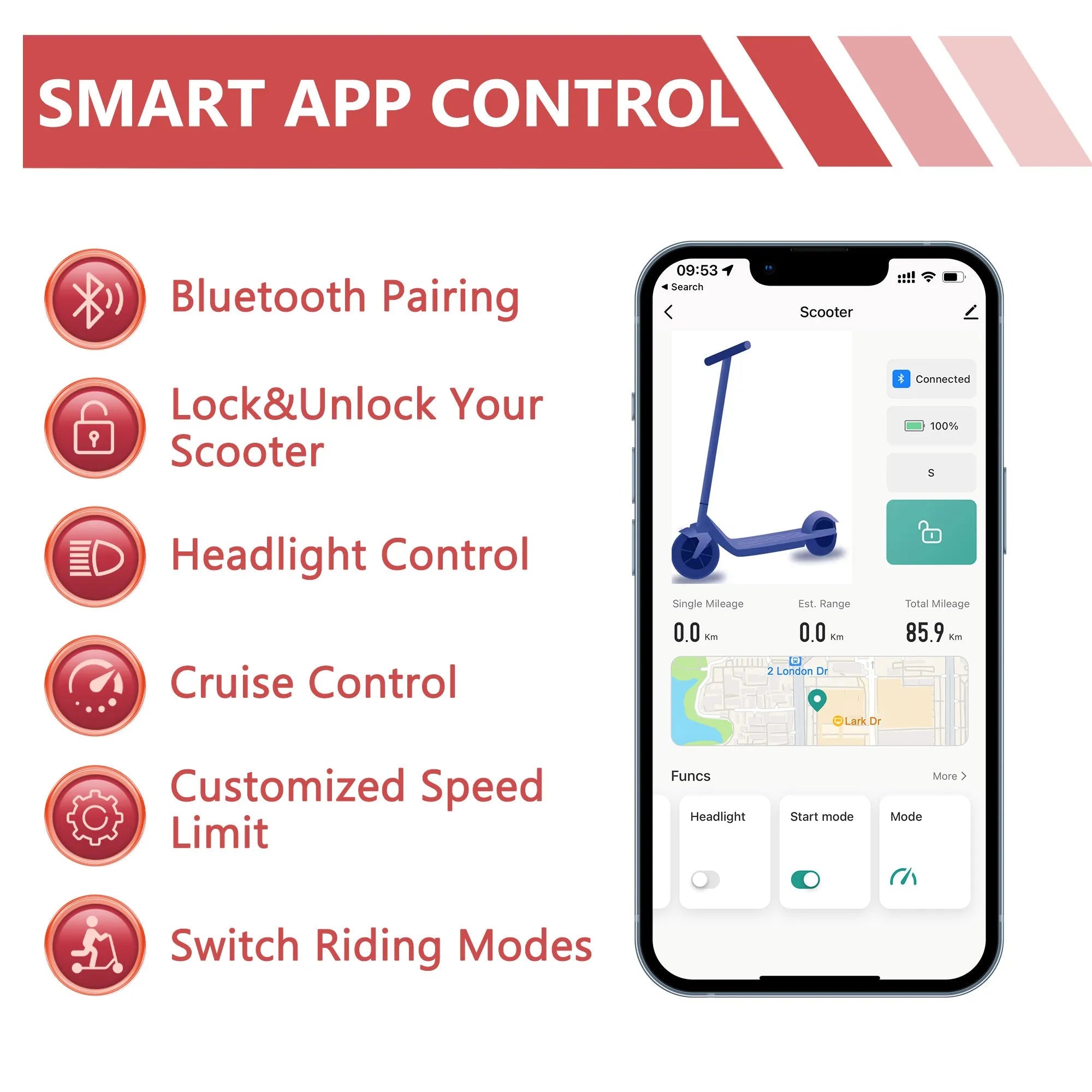 AOVO Pro M365 ES80 Electric Scooter