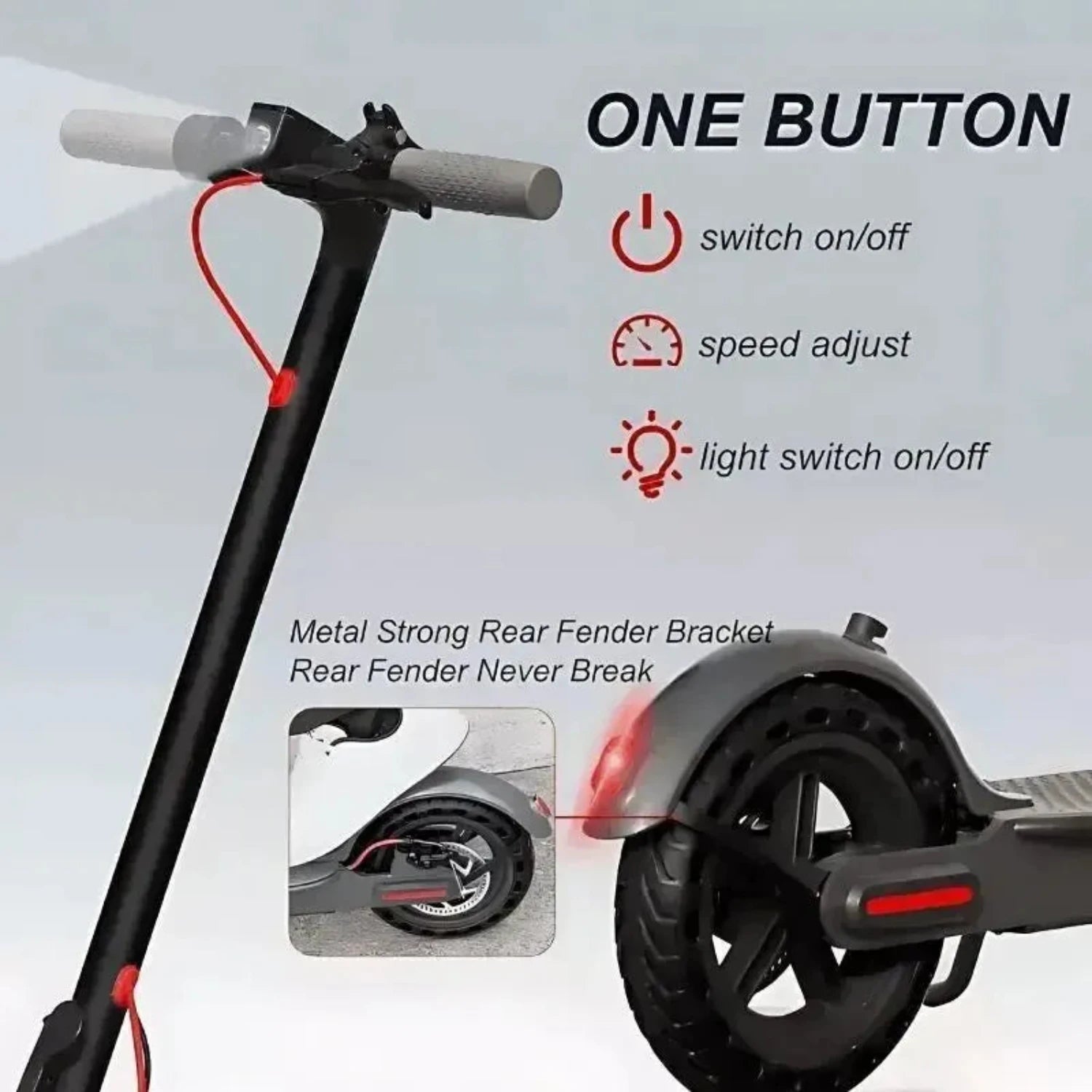 AOVOPRO Tuya Electric Scooter Foldable with App and Solid Tyres up to 31 Km/h