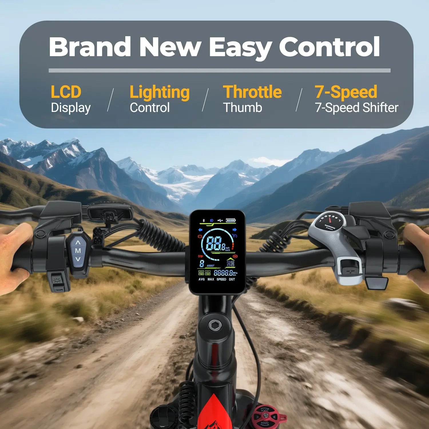 AOVO PRO BK520 Electric Bike | 26-Inch Commuter E-Bike up to 22 Mph