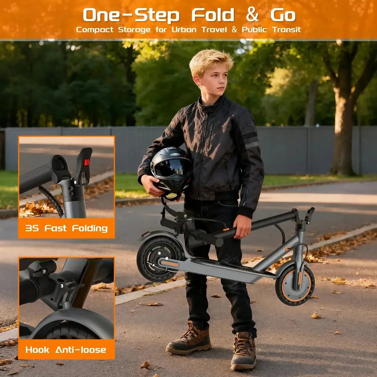 AOVOPRO Mini80 Kids Electric Scooter Lightweight Foldable Safe up to 25 Km/h