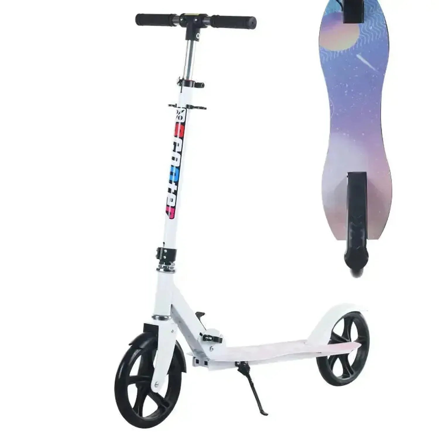 Adult and Youth Folding Scooter with Hand Brake Lightweight Foldable Design
