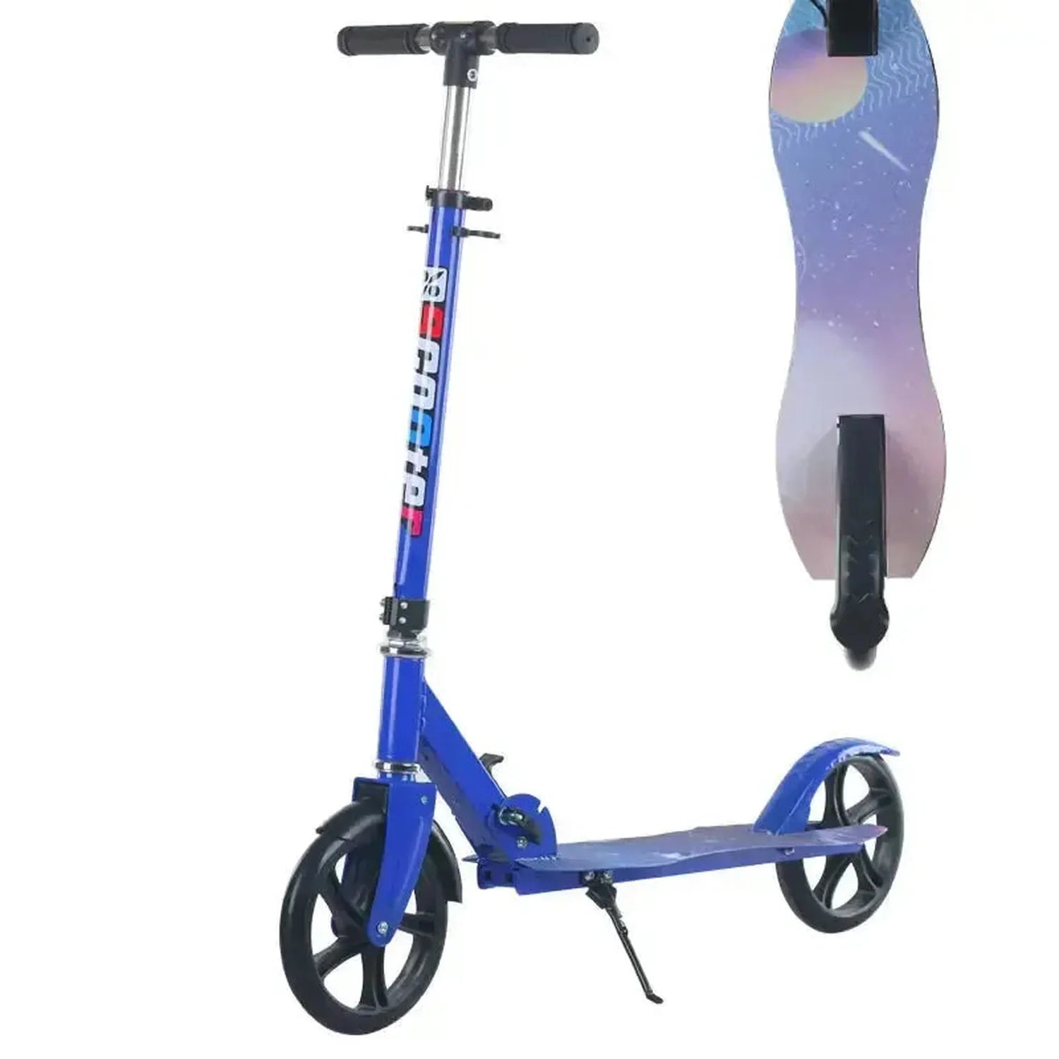 Adult and Youth Folding Scooter with Hand Brake Lightweight Foldable Design