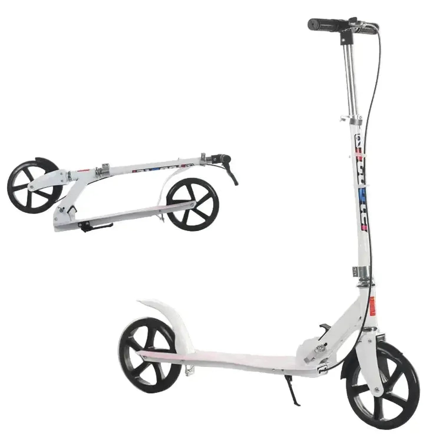 Adult and Youth Folding Scooter with Hand Brake Lightweight Foldable Design