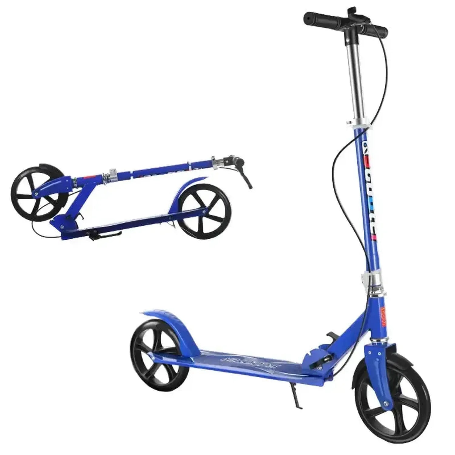 Adult and Youth Folding Scooter with Hand Brake Lightweight Foldable Design