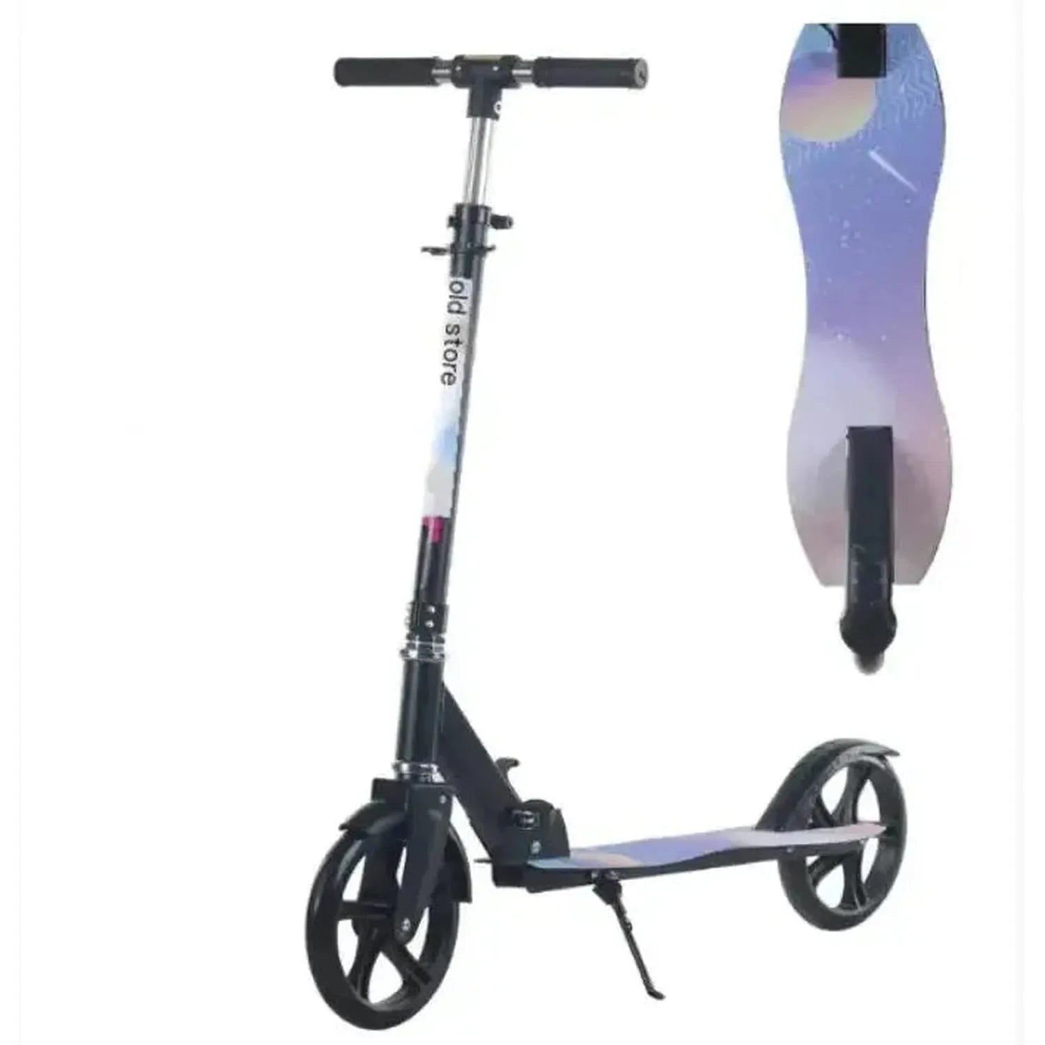 Adult and Youth Folding Scooter with Hand Brake Lightweight Foldable Design