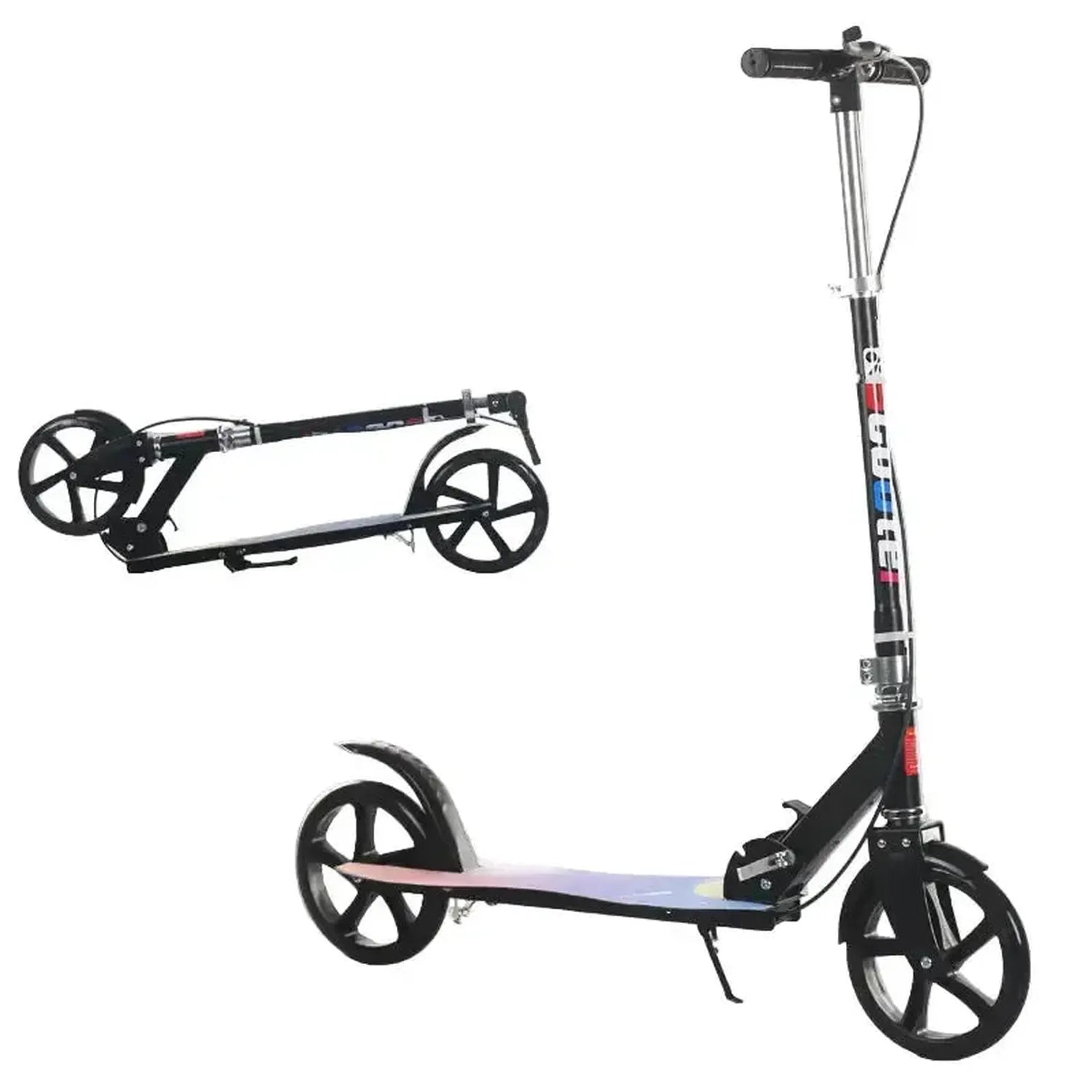 Adult and Youth Folding Scooter with Hand Brake Lightweight Foldable Design