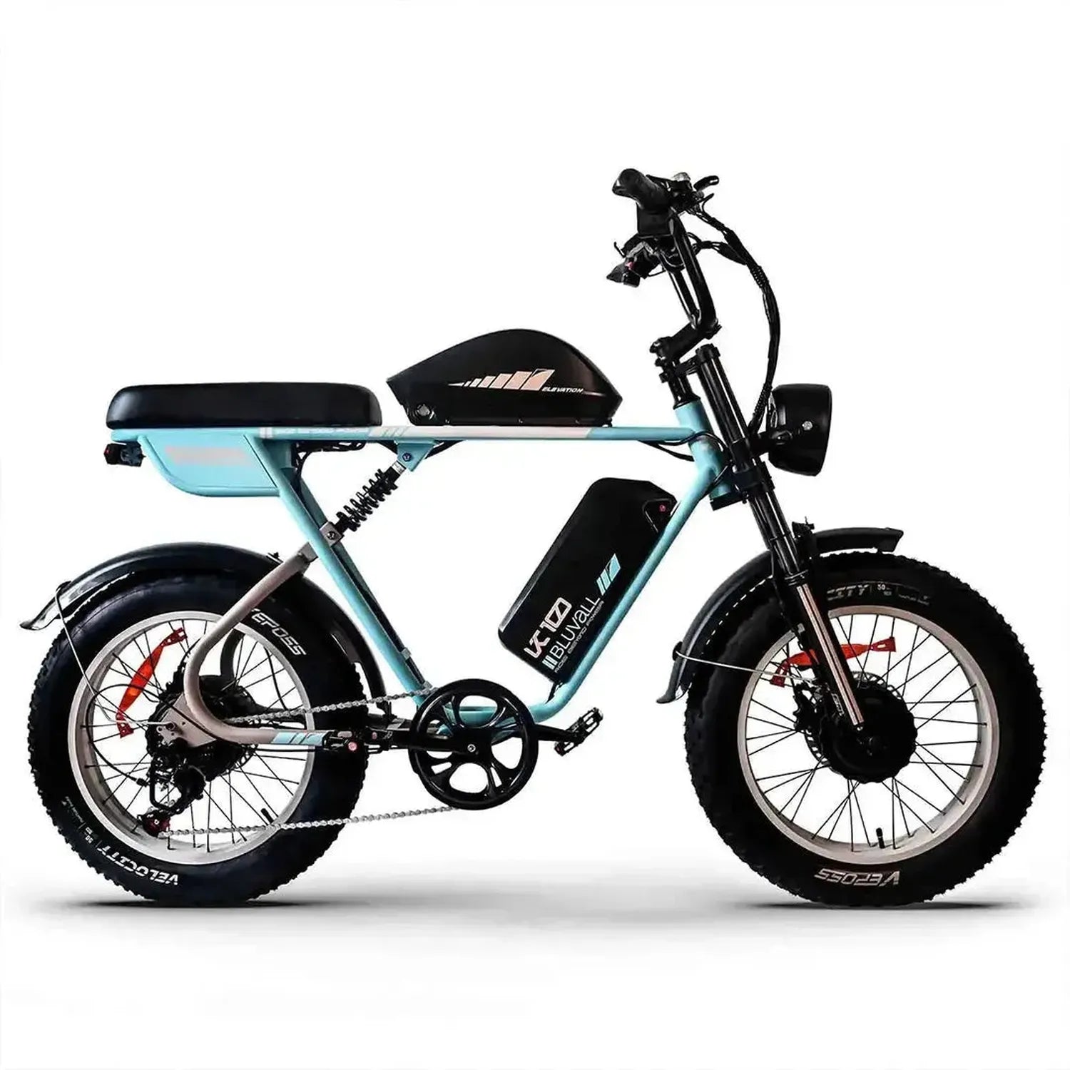 Bluvall K10 Trail Electric Bike Fat Tyre Long Range Dual Battery up to 56 Km/h