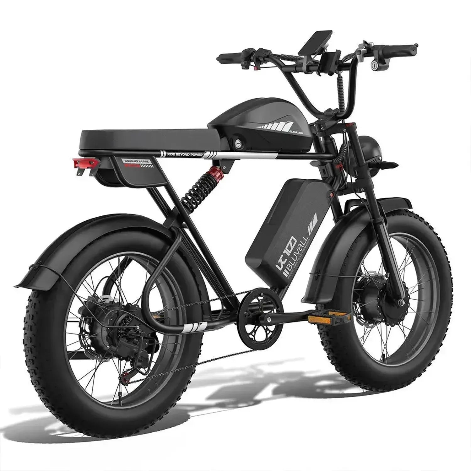 Bluvall K10 Trail Electric Bike Fat Tyre Long Range Dual Battery up to 56 Km/h