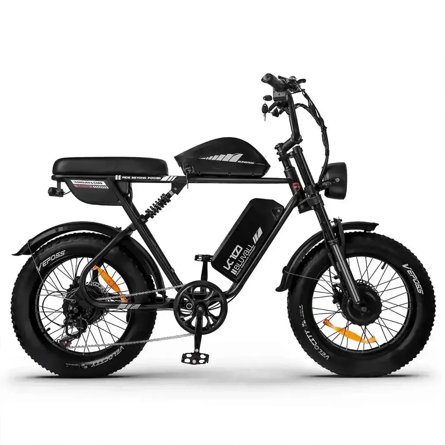 Bluvall K10 Trail Electric Bike Fat Tyre Long Range Dual Battery up to 56 Km/h