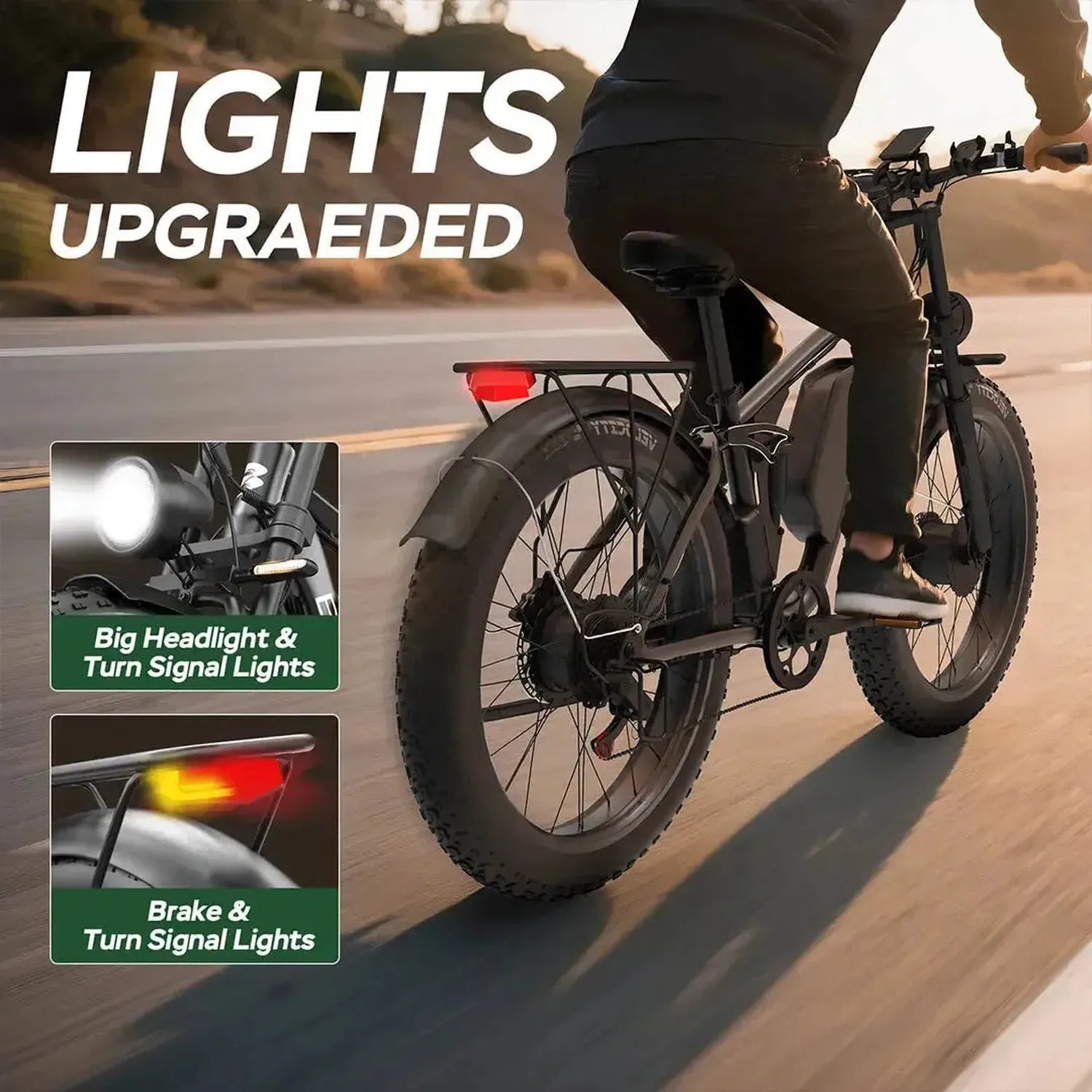 Bluvall V1 Electric Bike Fat Tyre Long Range Full Suspension up to 56 Km/h