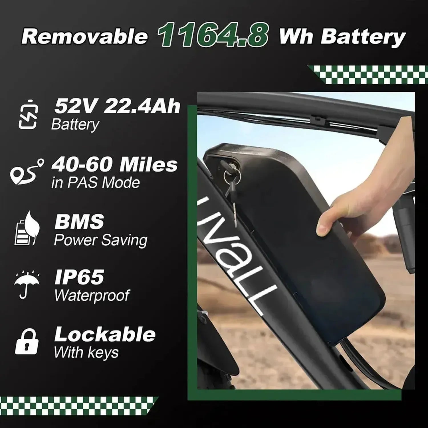 Bluvall V1 Electric Bike Fat Tyre Long Range Full Suspension up to 56 Km/h