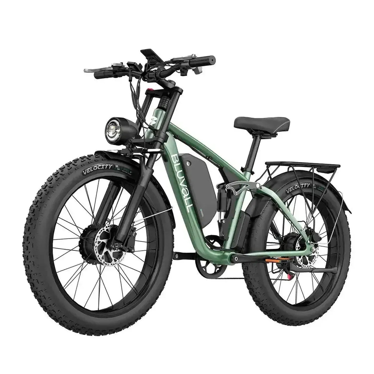 Bluvall V1 Electric Bike Fat Tyre Long Range Full Suspension up to 56 Km/h