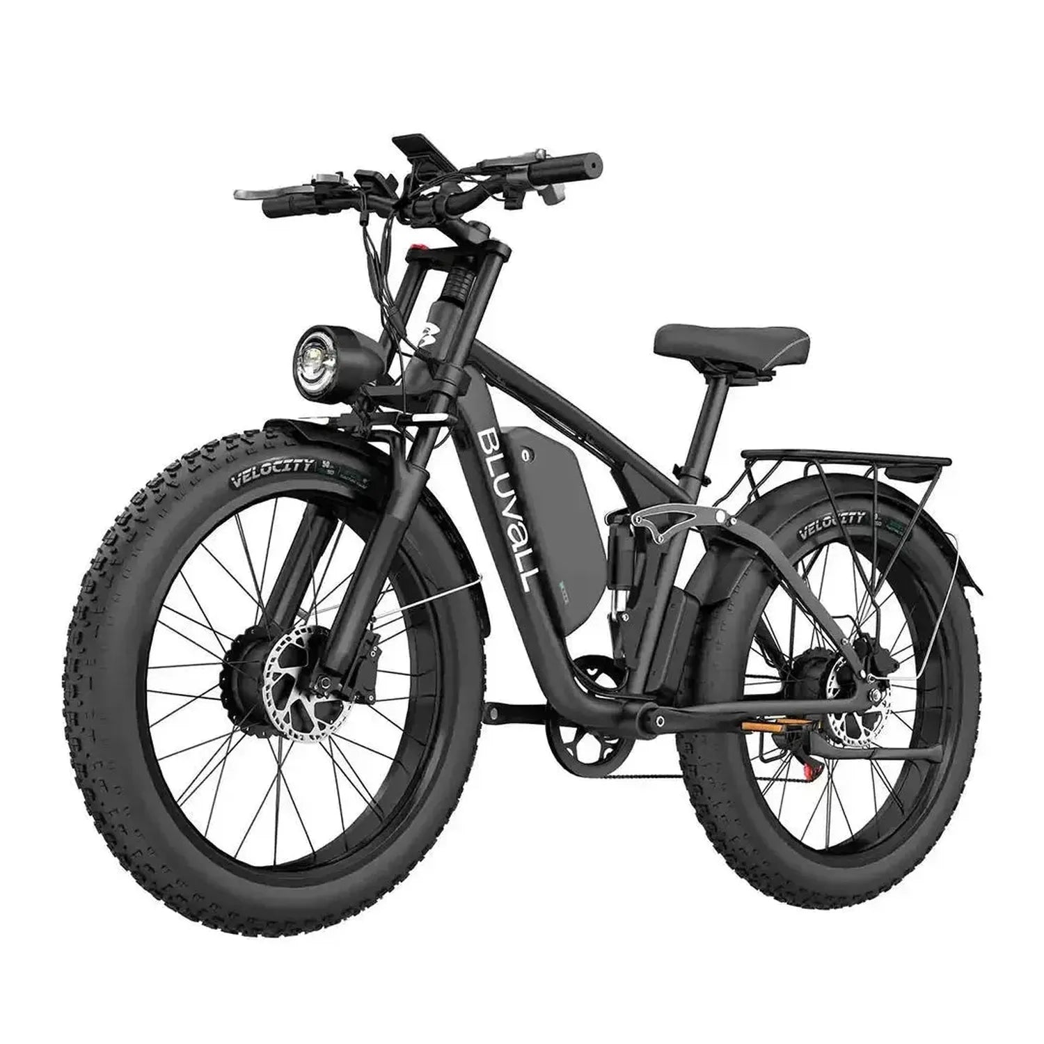Bluvall V1 Electric Bike Fat Tyre Long Range Full Suspension up to 56 Km/h