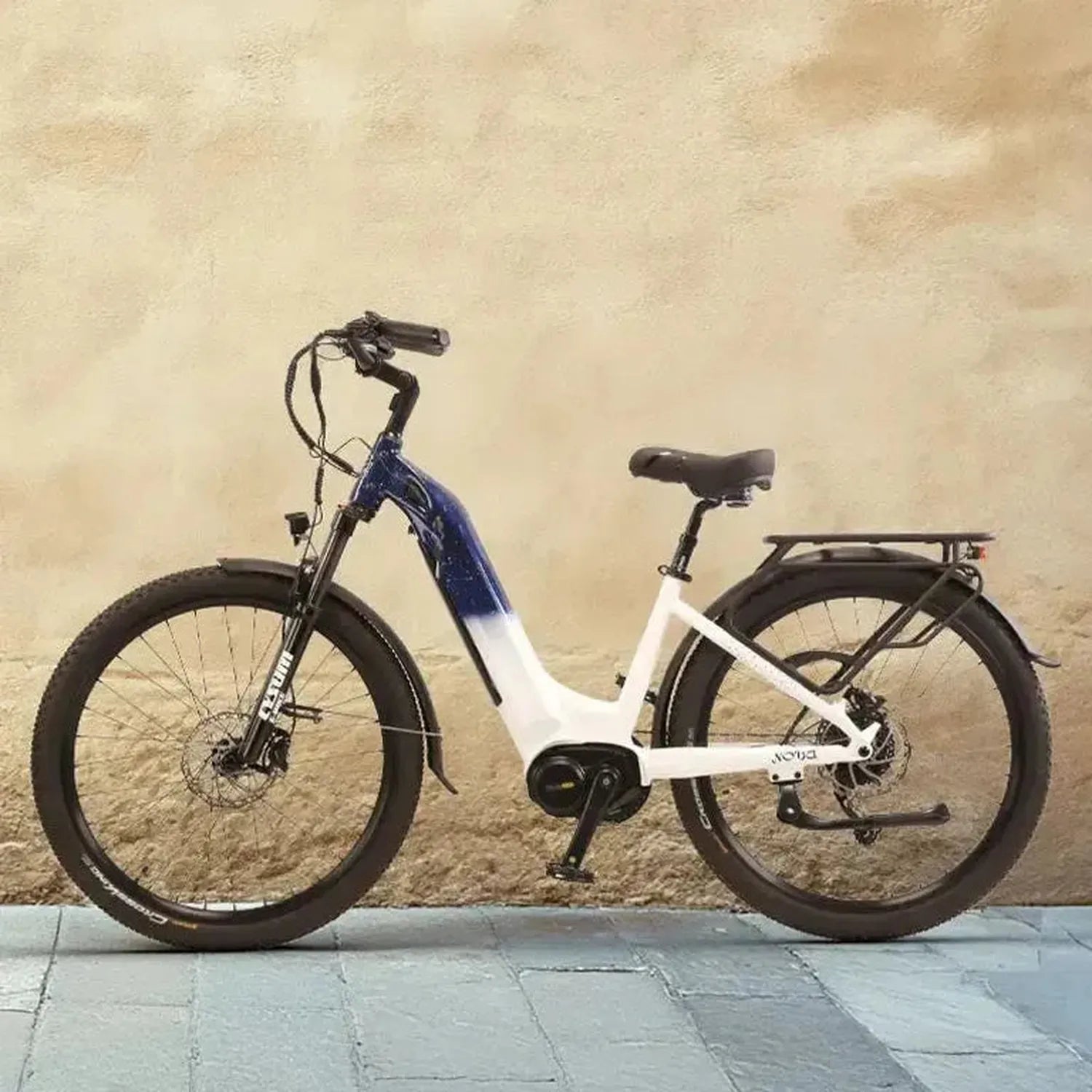 CYSUM Nova Step Through Electric Bike with Rack and Removable Battery up to 42 Km/h
