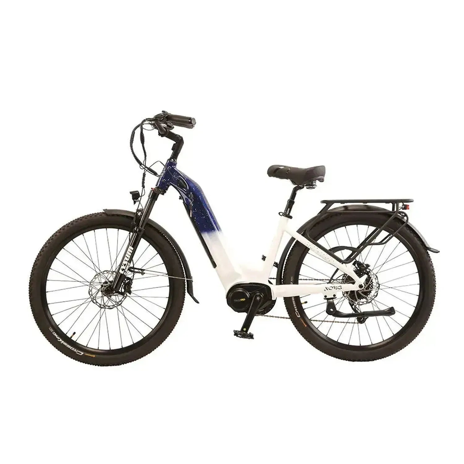 CYSUM Nova Step Through Electric Bike with Rack and Removable Battery up to 42 Km/h