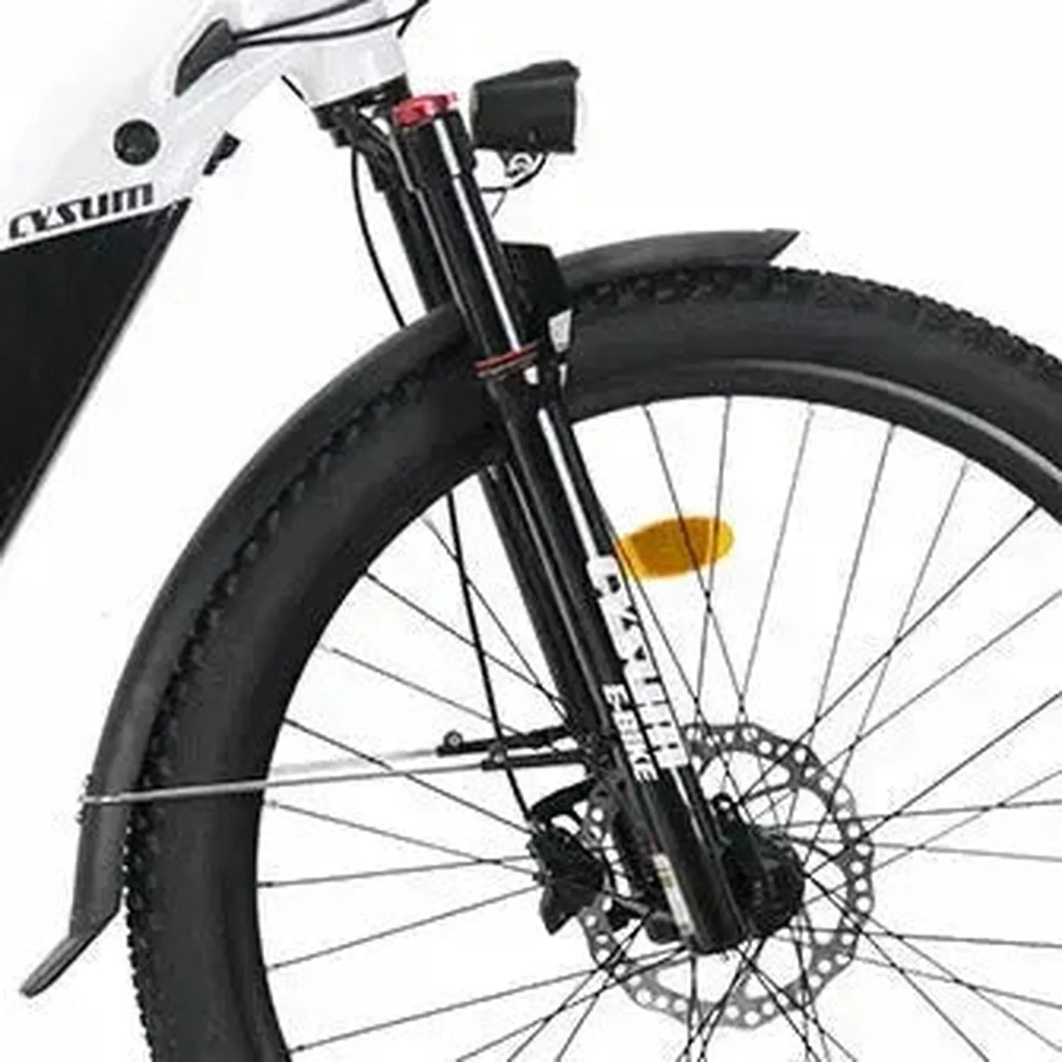 CYSUM Panda Step Through Electric Bike with Rack and Removable Battery up to 25 Km/h