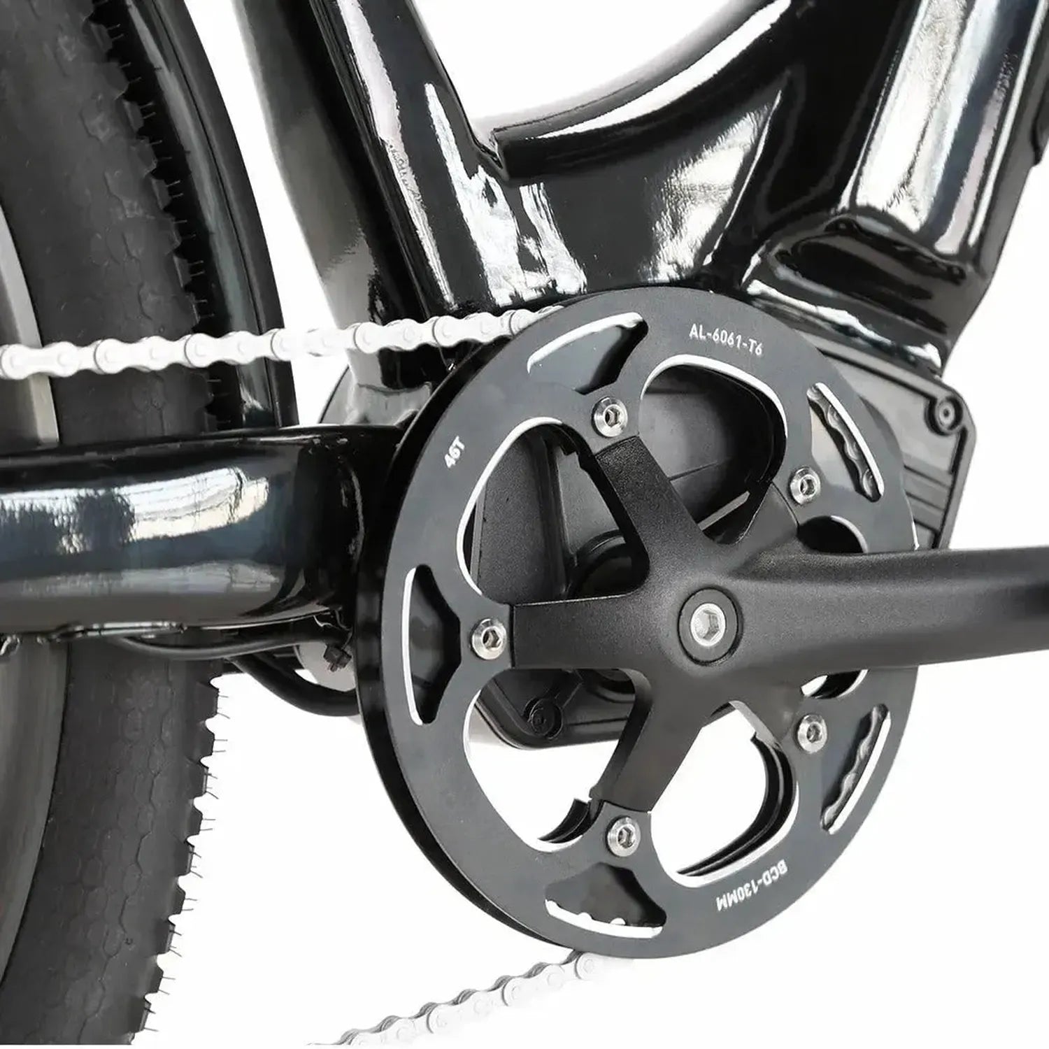 CYSUM Panda Step Through Electric Bike with Rack and Removable Battery up to 25 Km/h