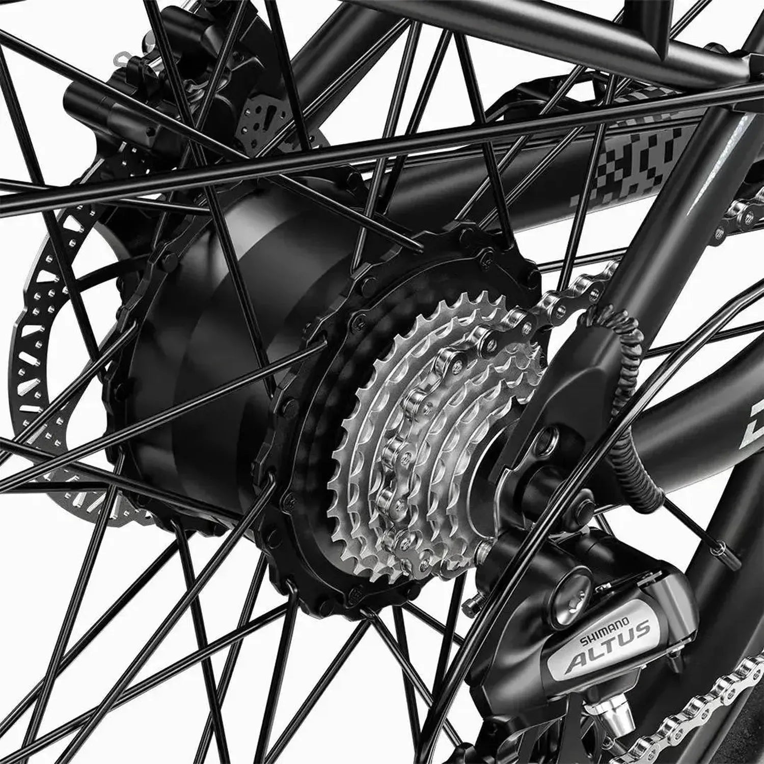 CYSUM Speedy Step Through Electric Bike with Rear Rack up to 42 Km/h