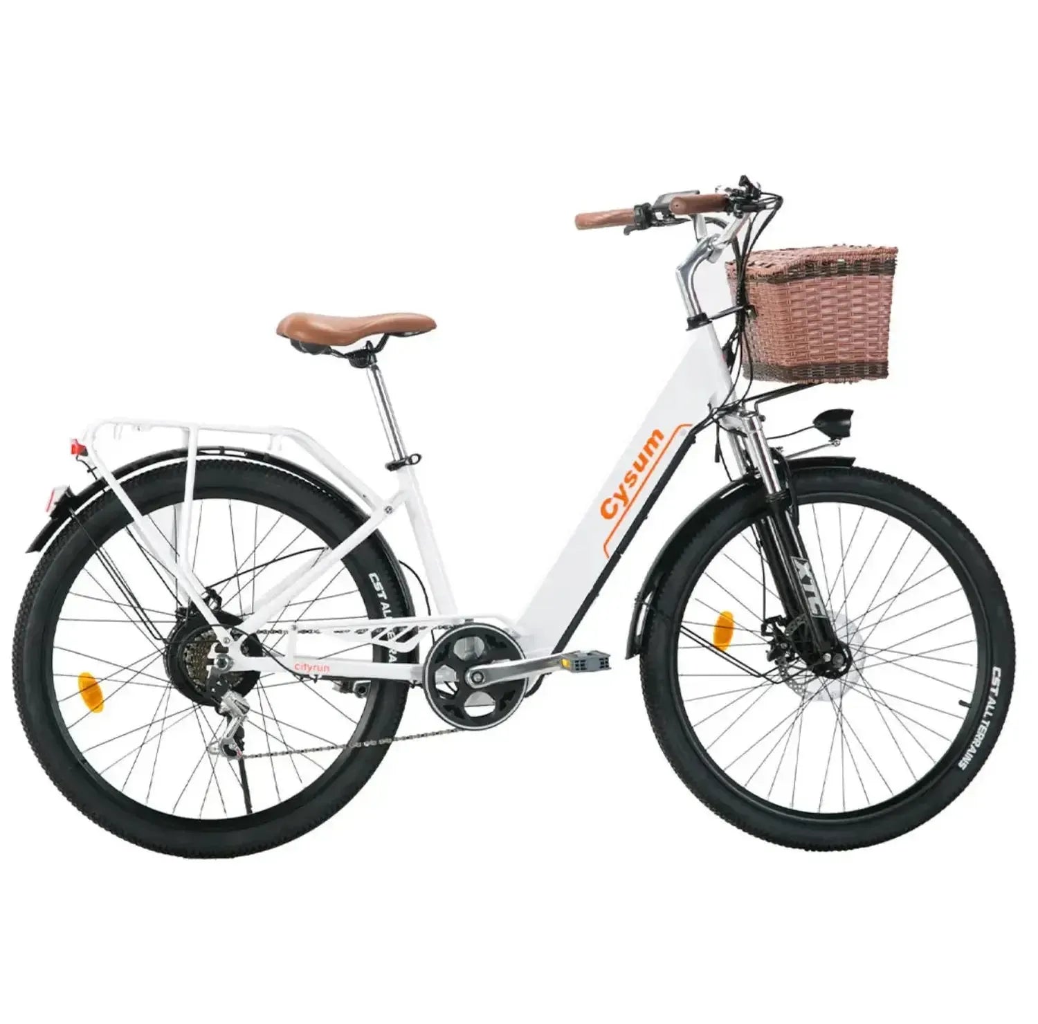 CYSUM Cityrun Electric Bike Step Through Commuter E-Bike Adults up to 32 Km/h