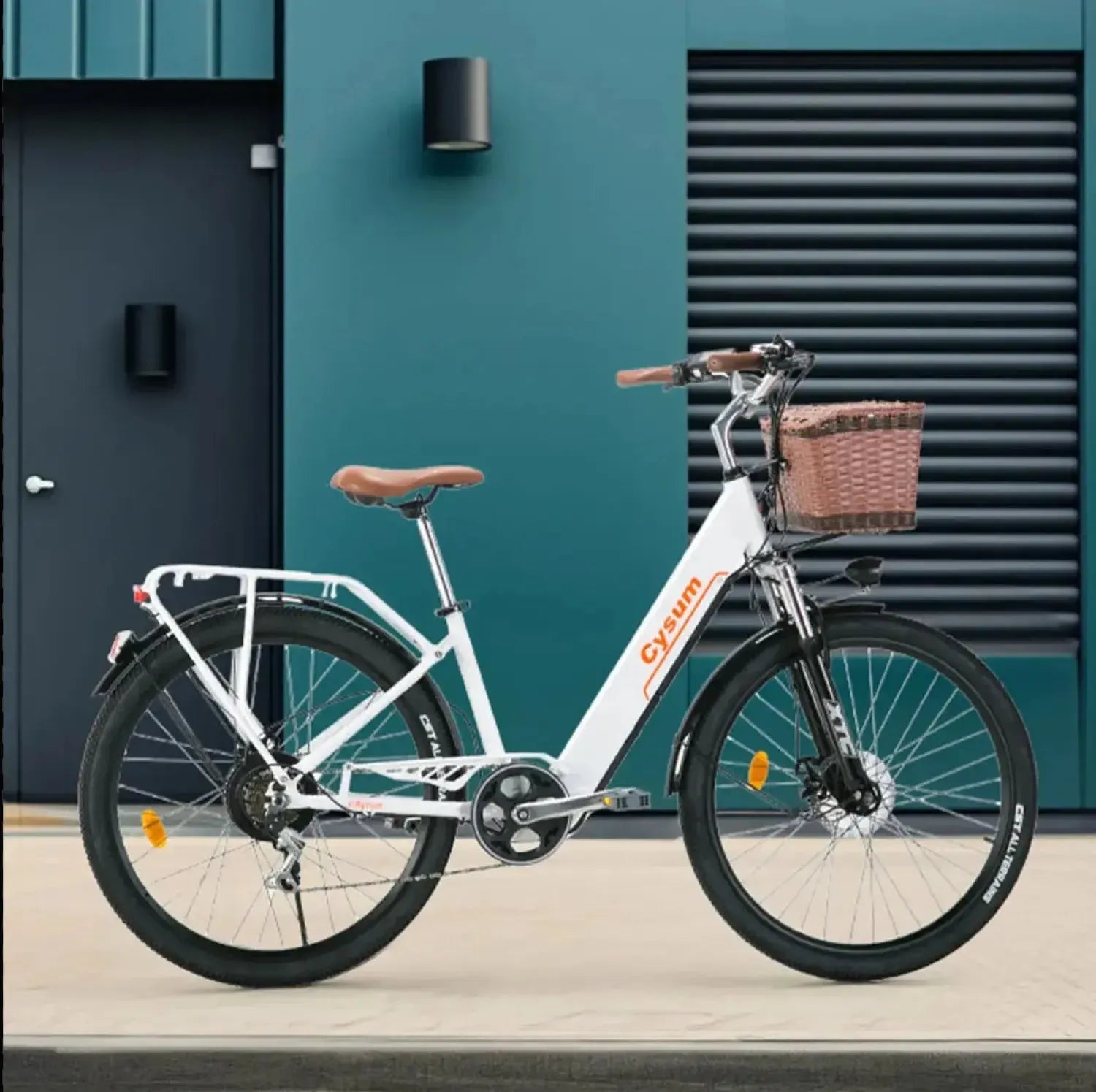 CYSUM Cityrun Electric Bike Step Through Commuter E-Bike Adults up to 32 Km/h