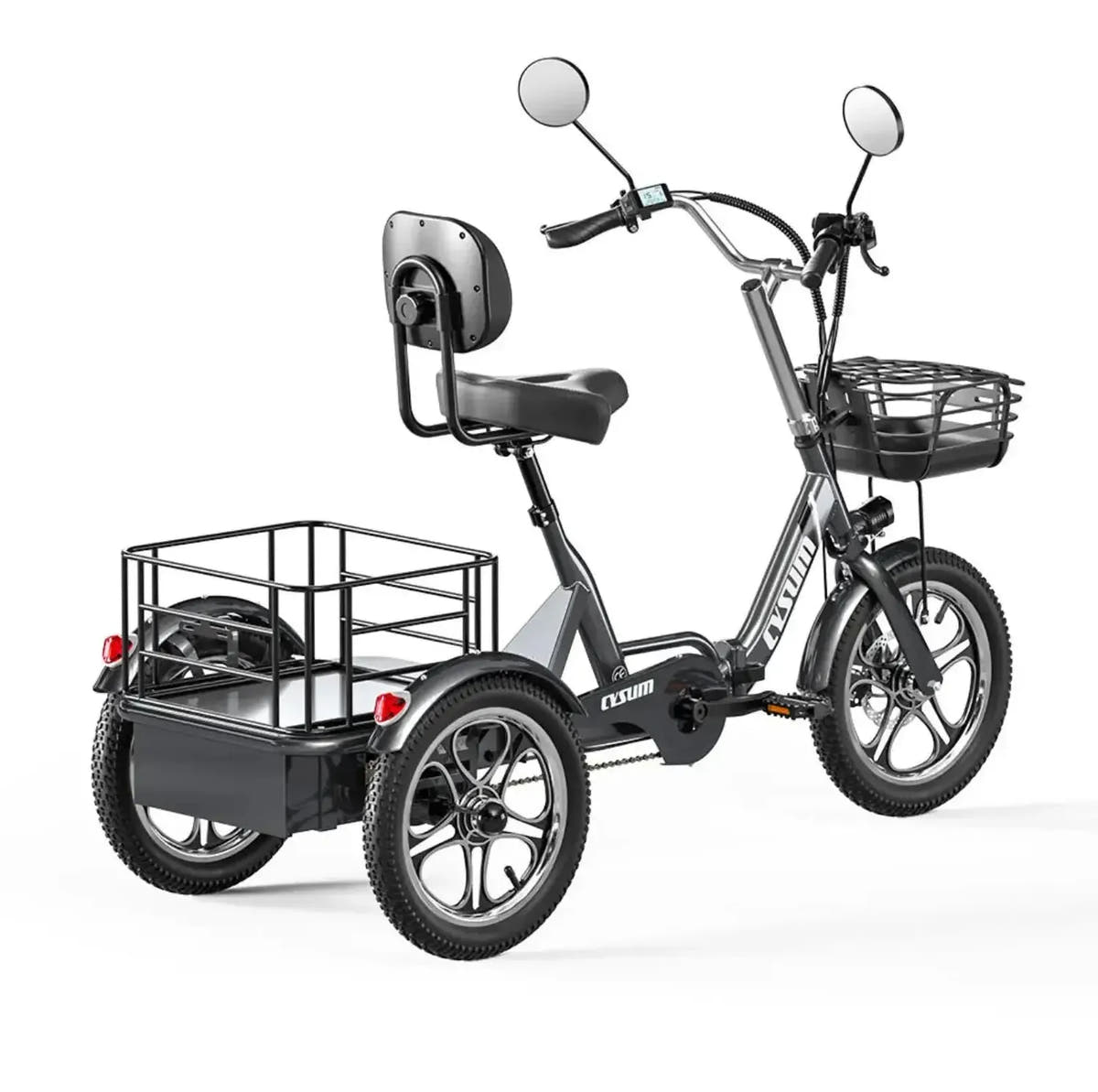 CYSUM T1 Pro Electric Tricycle Long Range Cargo E-Trike Adults up to 25 Km/h
