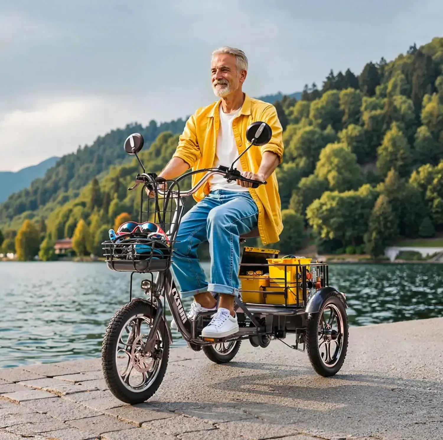CYSUM T1 Pro Electric Tricycle Long Range Cargo E-Trike Adults up to 25 Km/h