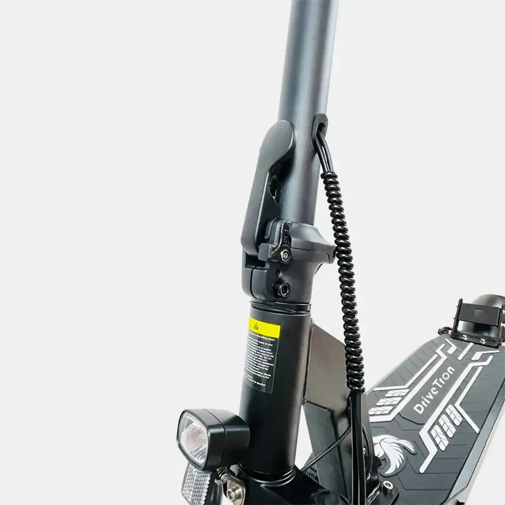 DriveTron DT08-48 V Electric Scooter – 500 W Rear Hub Motor (Peak ~1,100 W), 10″ Tubeless Tires, 48 V 13 Ah Battery, Up to 40 km/h (25 mph), 40–50 km (25–31 mi) Range, Dual Suspension, E-ABS + Front Disc Brake