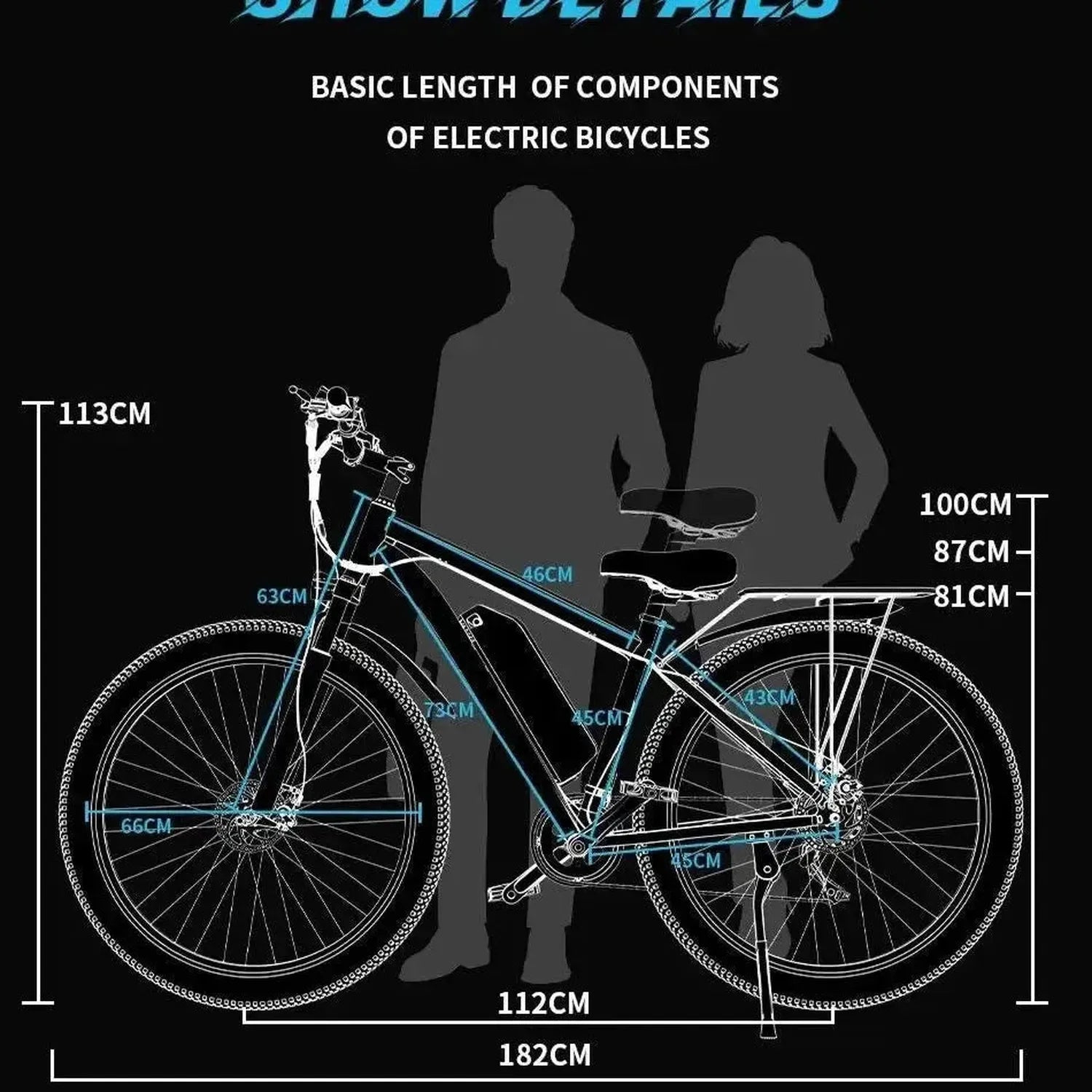 DUOTTS C29 Dual Battery Electric Bike 29 Inch with App and Rear Rack up to 50 Km/h