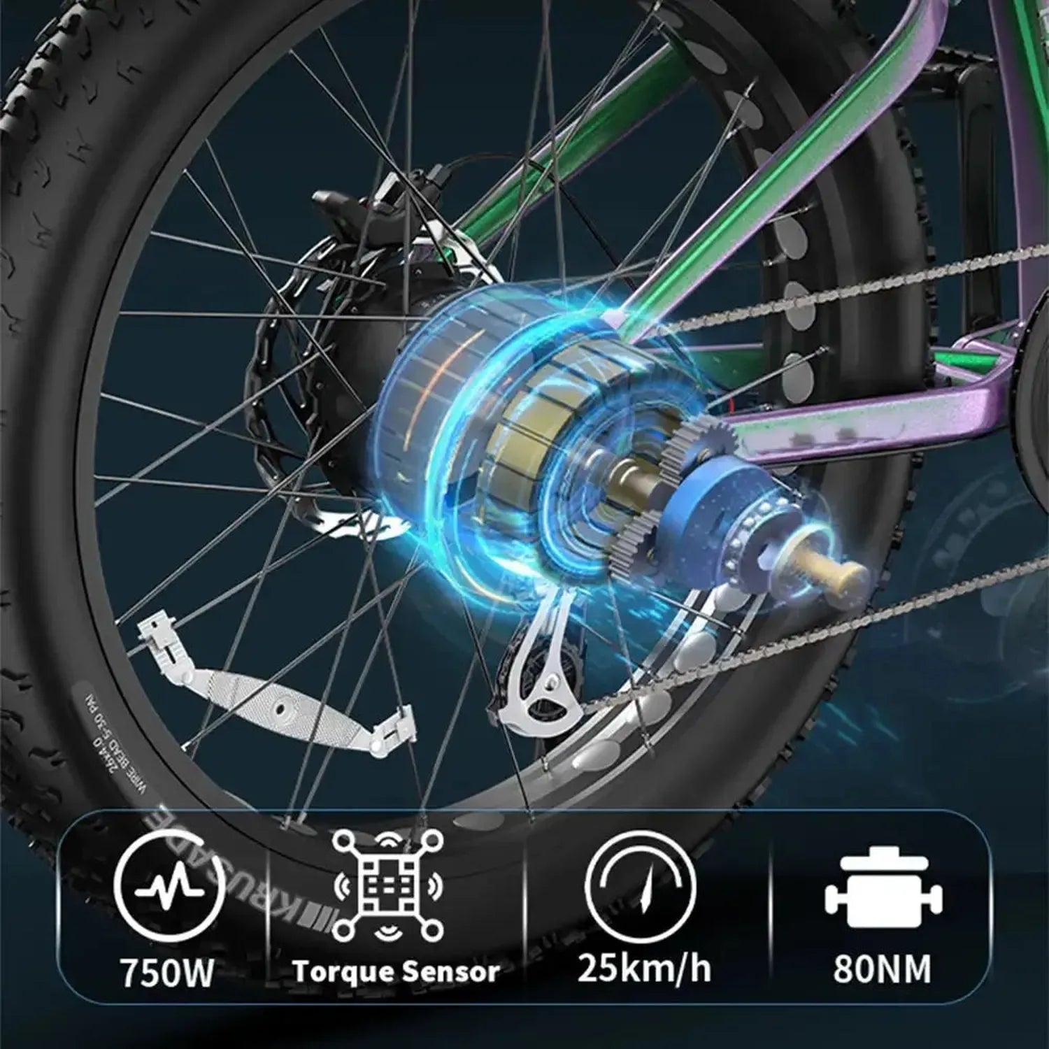 DUOTTS E26 Electric Bike Fat Tyre Full Suspension with Hydraulic Brakes up to 55 Km/h