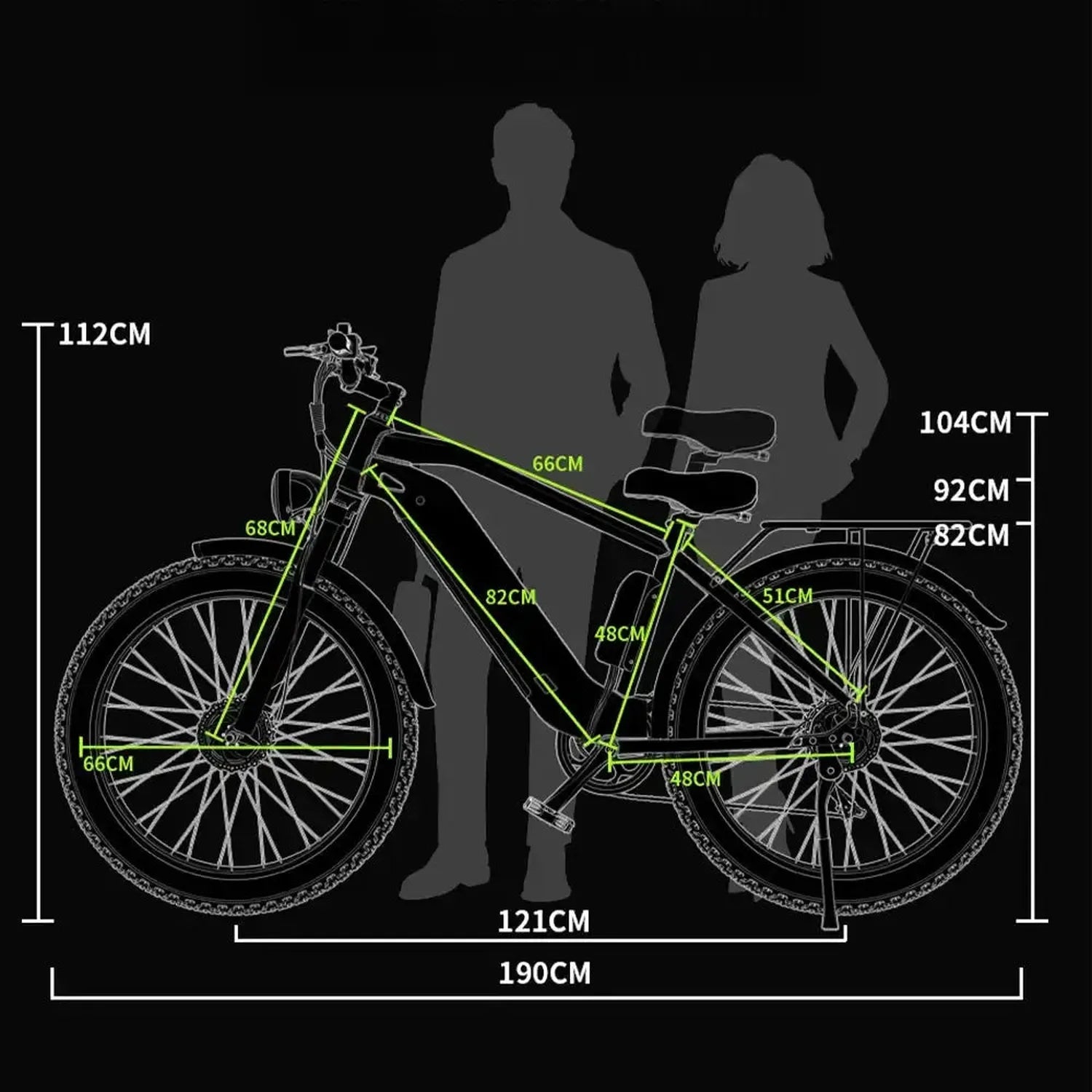 DUOTTS F26 Electric Bike Fat Tyre with Hydraulic Brakes and Bluetooth up to 60 Km/h