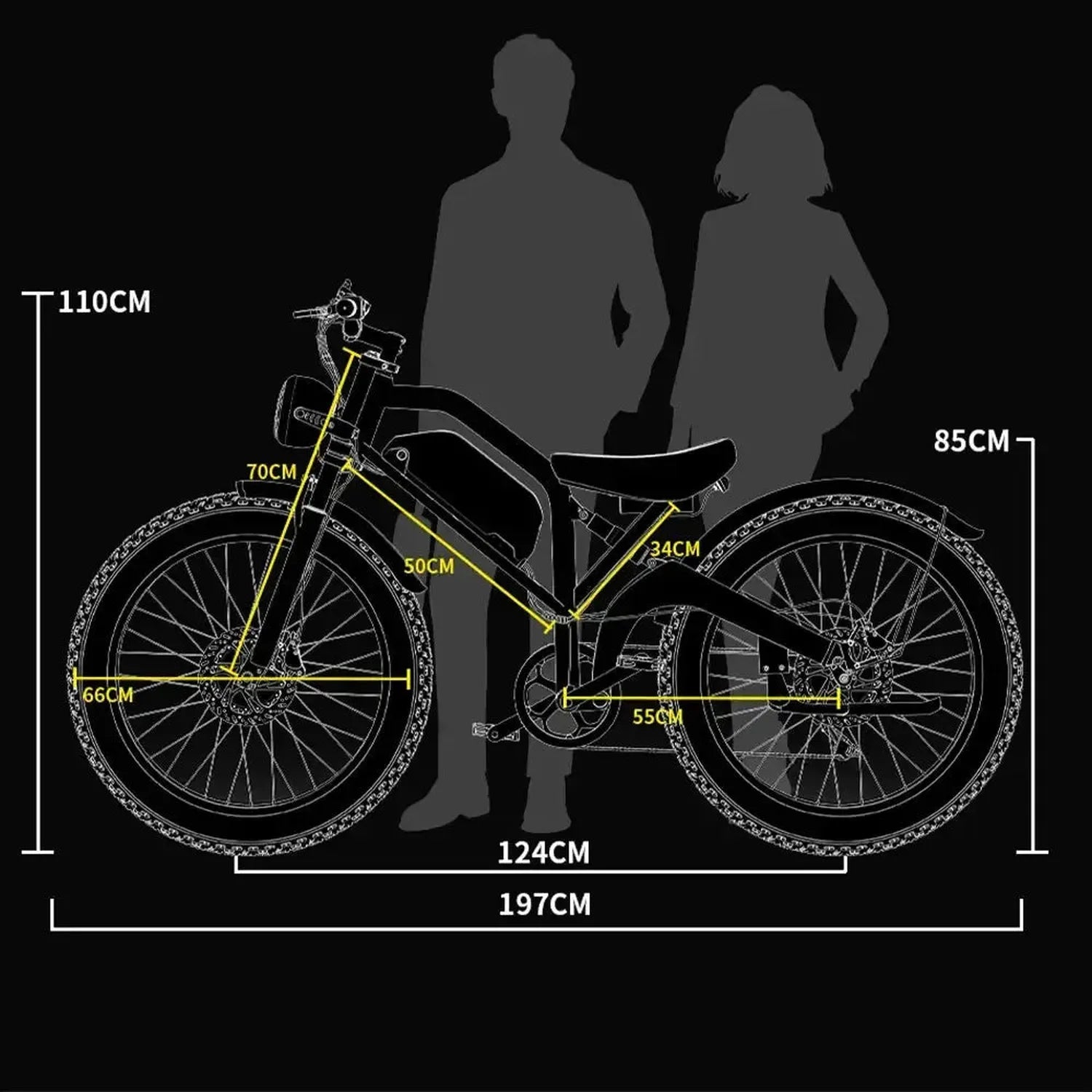 DUOTTS N26 Electric Bike Fat Tyre Full Suspension with Removable Battery up to 55 Km/h