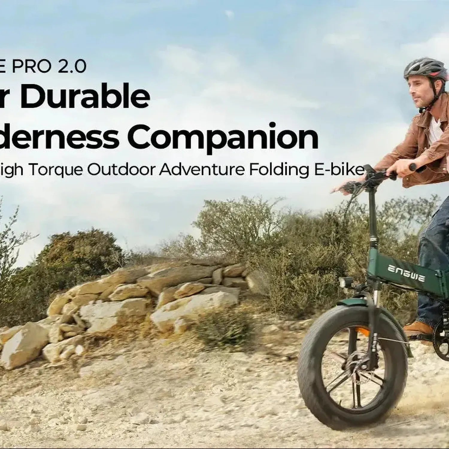 ENGWE Engine Pro 2.0 Foldable Electric Bike Fat Tyre Torque Sensor up to 45 Km/h