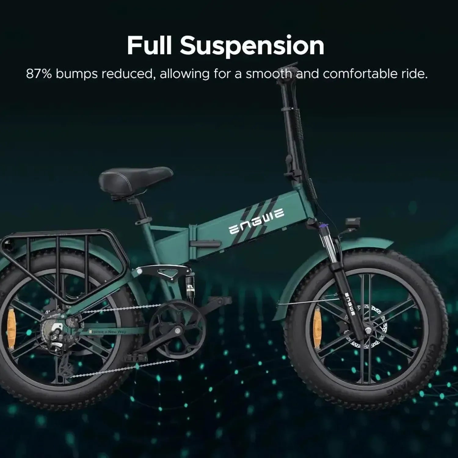 ENGWE Engine Pro 2.0 Foldable Electric Bike Fat Tyre Torque Sensor up to 45 Km/h