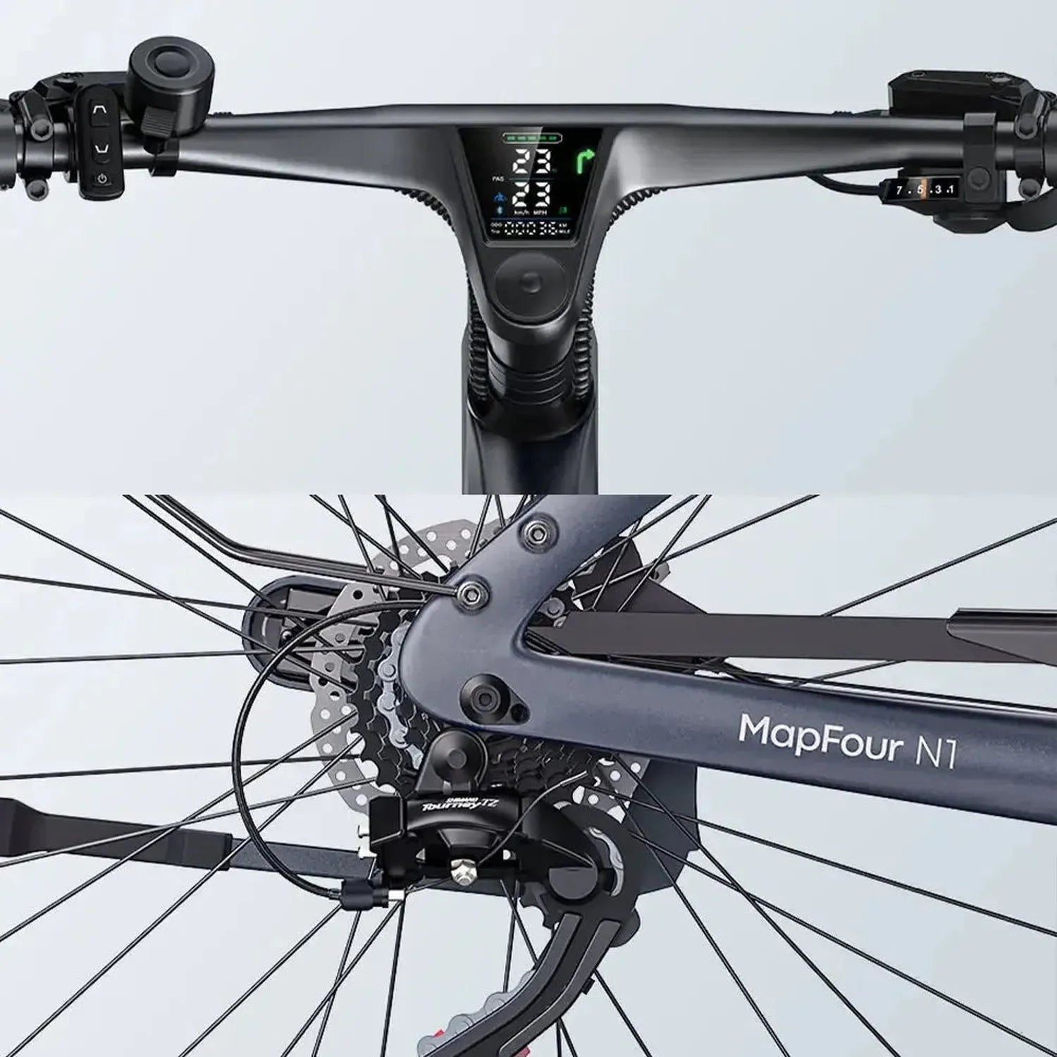 ENGWE N1 Pro Carbon Electric Bike Long Range with Hydraulic Brakes up to 25 Km/h
