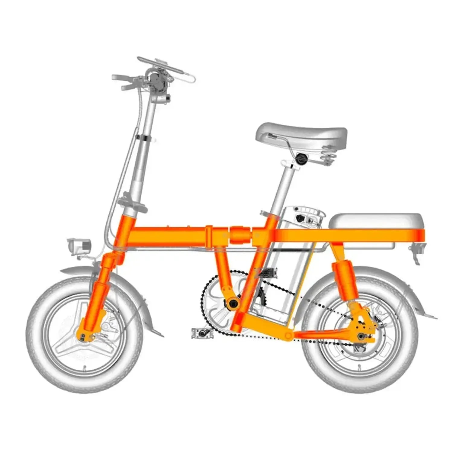 ENGWE T14 Foldable Electric Bike Compact Long Range with Suspension up to 33 Km/h