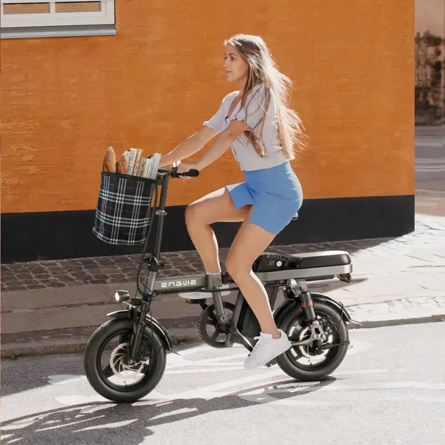 ENGWE T14 Foldable Electric Bike Compact Long Range with Suspension up to 33 Km/h