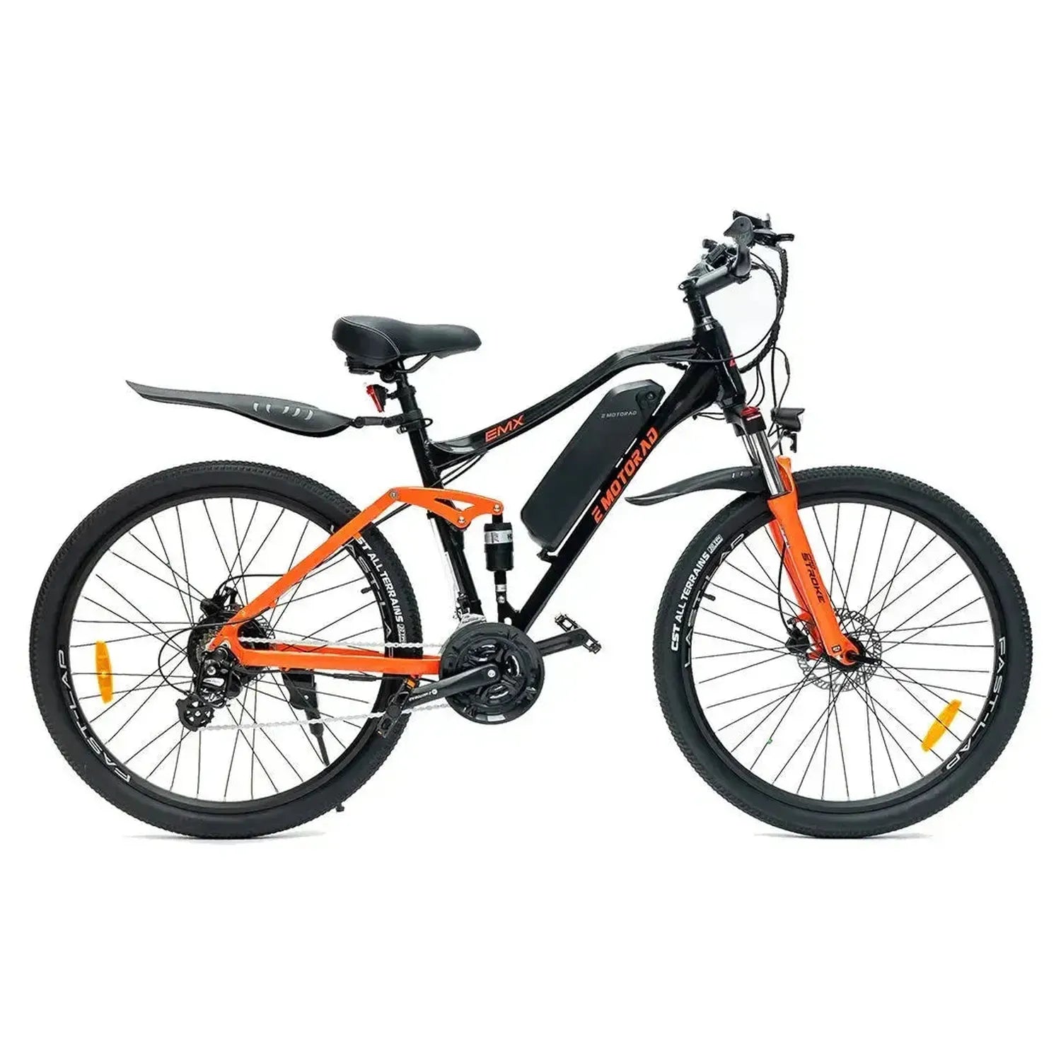 EMOTORAD EMX City Elektrisches Fahrrad 27,5 Zoll Pendler mit Federung bis zu 25 km/h – Punk Ride