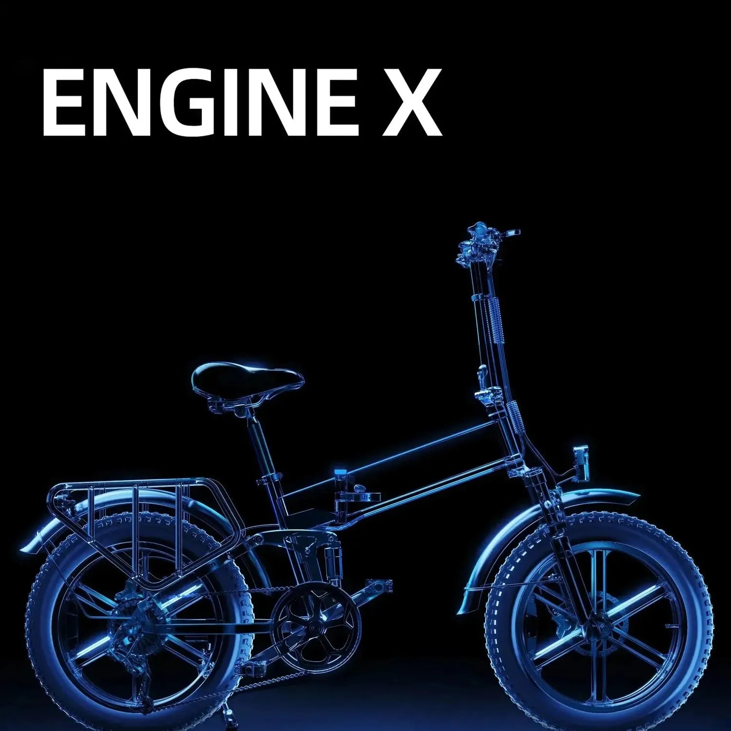 ENGWE Engine X Foldable Electric Bike Fat Tyre Long Range 7 Speed up to 60 Km/h