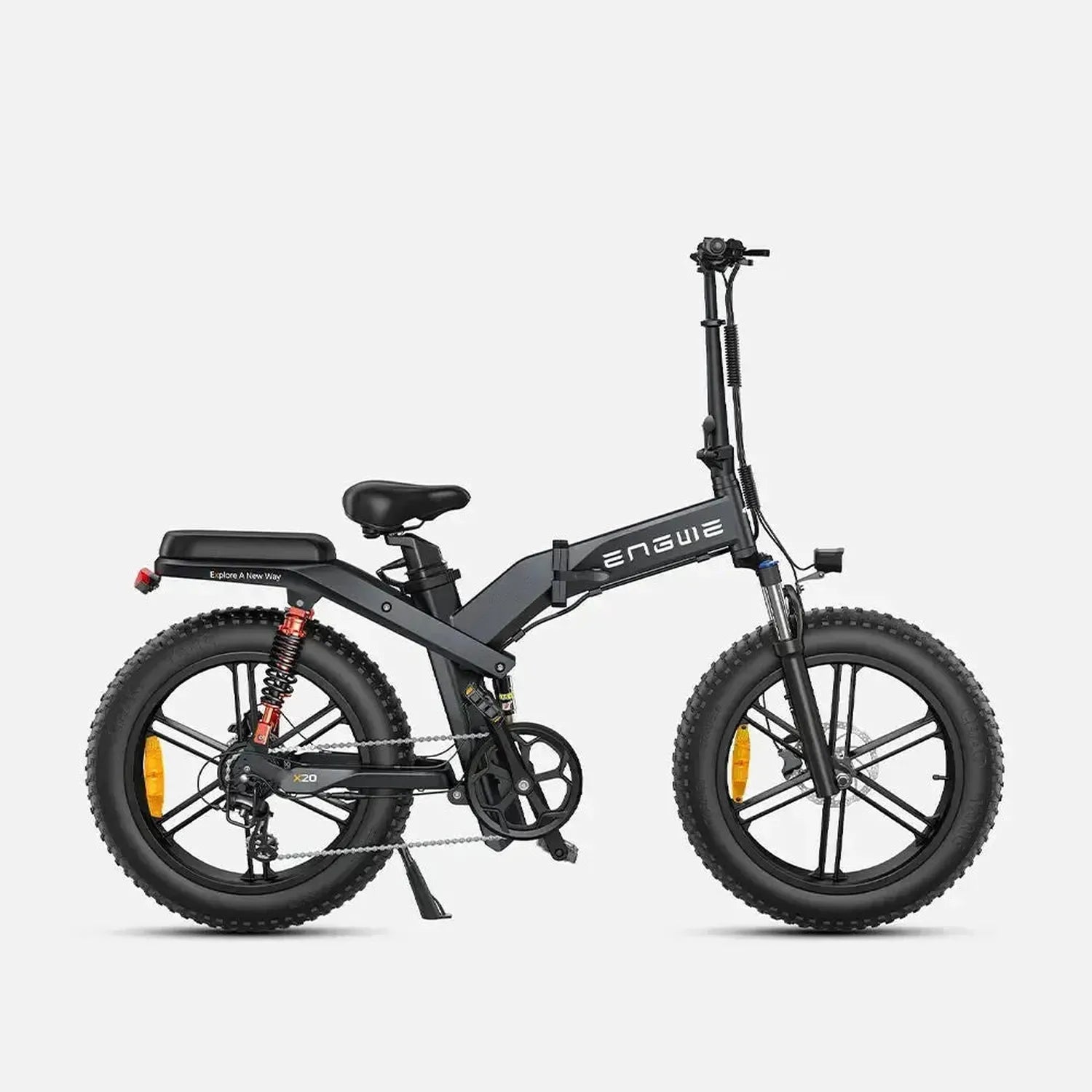 ENGWE X20 Foldable Electric Bike Fat Tyre Dual Battery Long Range up to 50 Km/h