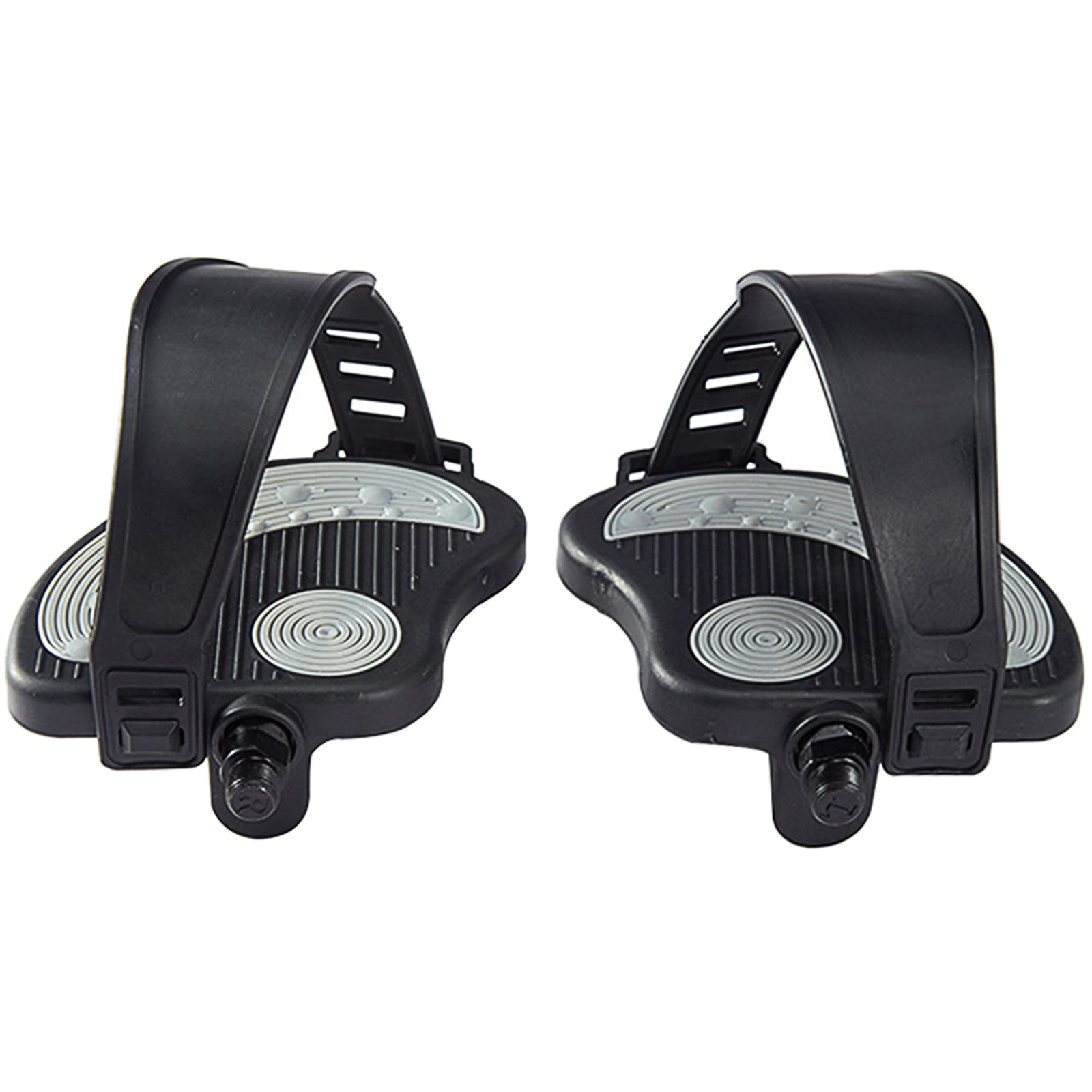 Exercise Bike Pedals 1/2” – Replacement Spin Bike Pedals with Straps