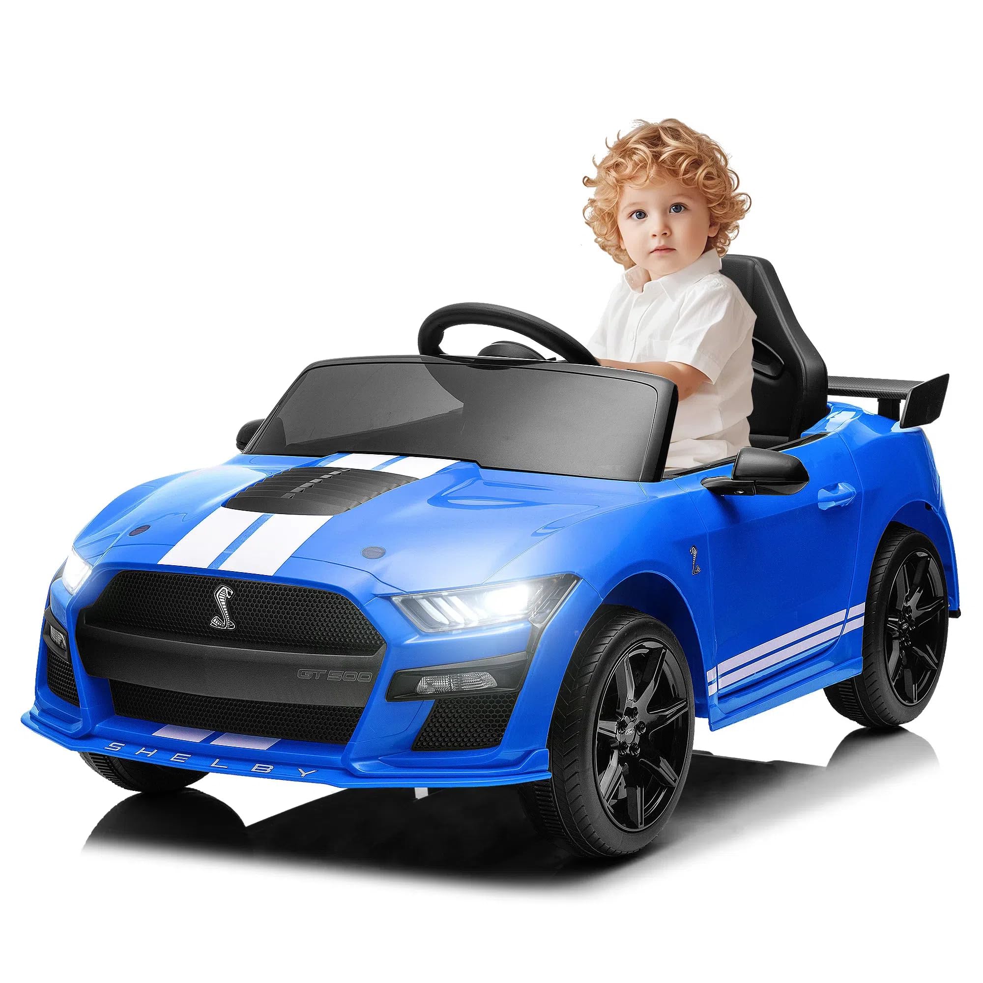 Ford Mustang Shelby GT500 Kids Ride On Car 12V – Remote Control, Bluetooth & Lights