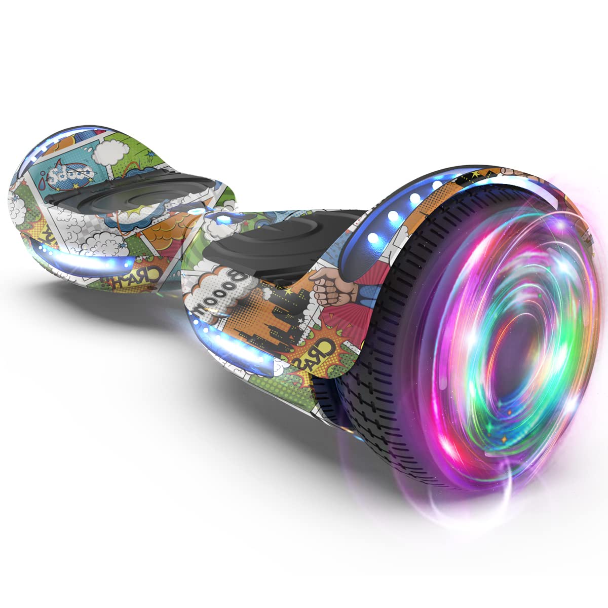HS2.01 Bluetooth Hoverboard with LED Lights & Flash Wheels – Self Balancing Scooter